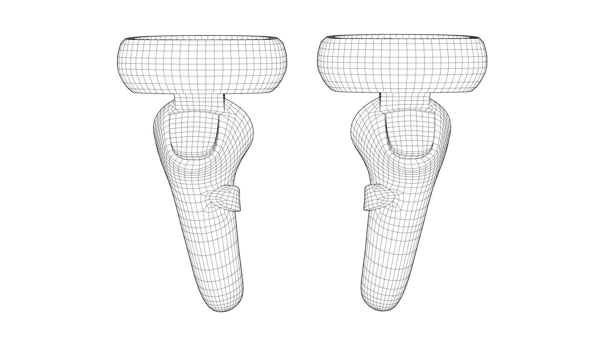 VR Controller pack Low-poly 3D model_21