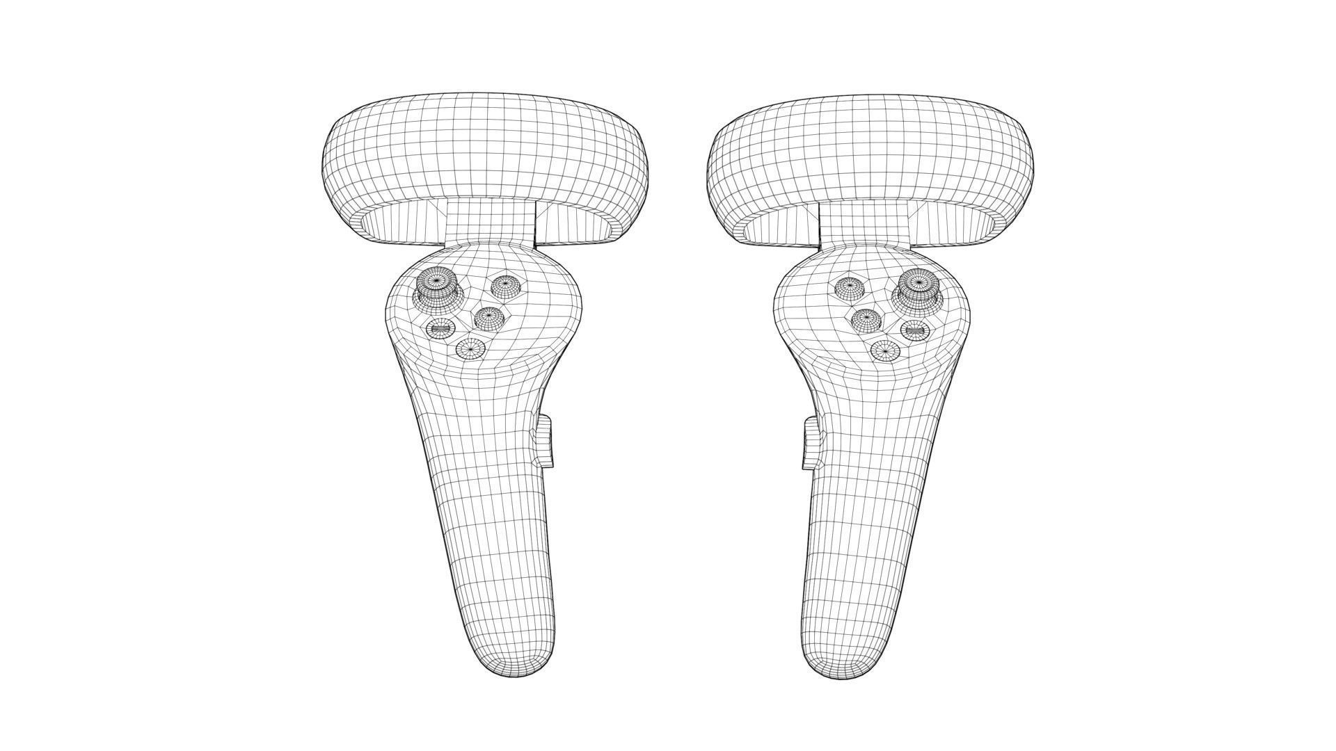 VR Controller pack Low-poly 3D model_19