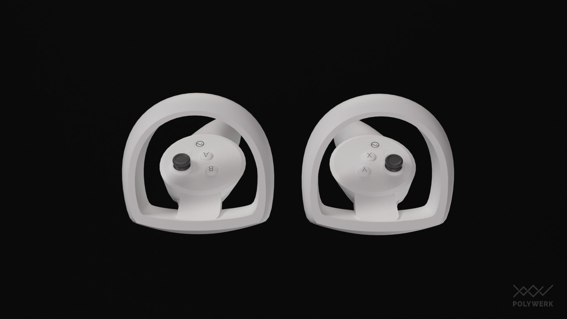 VR Controller pack Low-poly 3D model_16