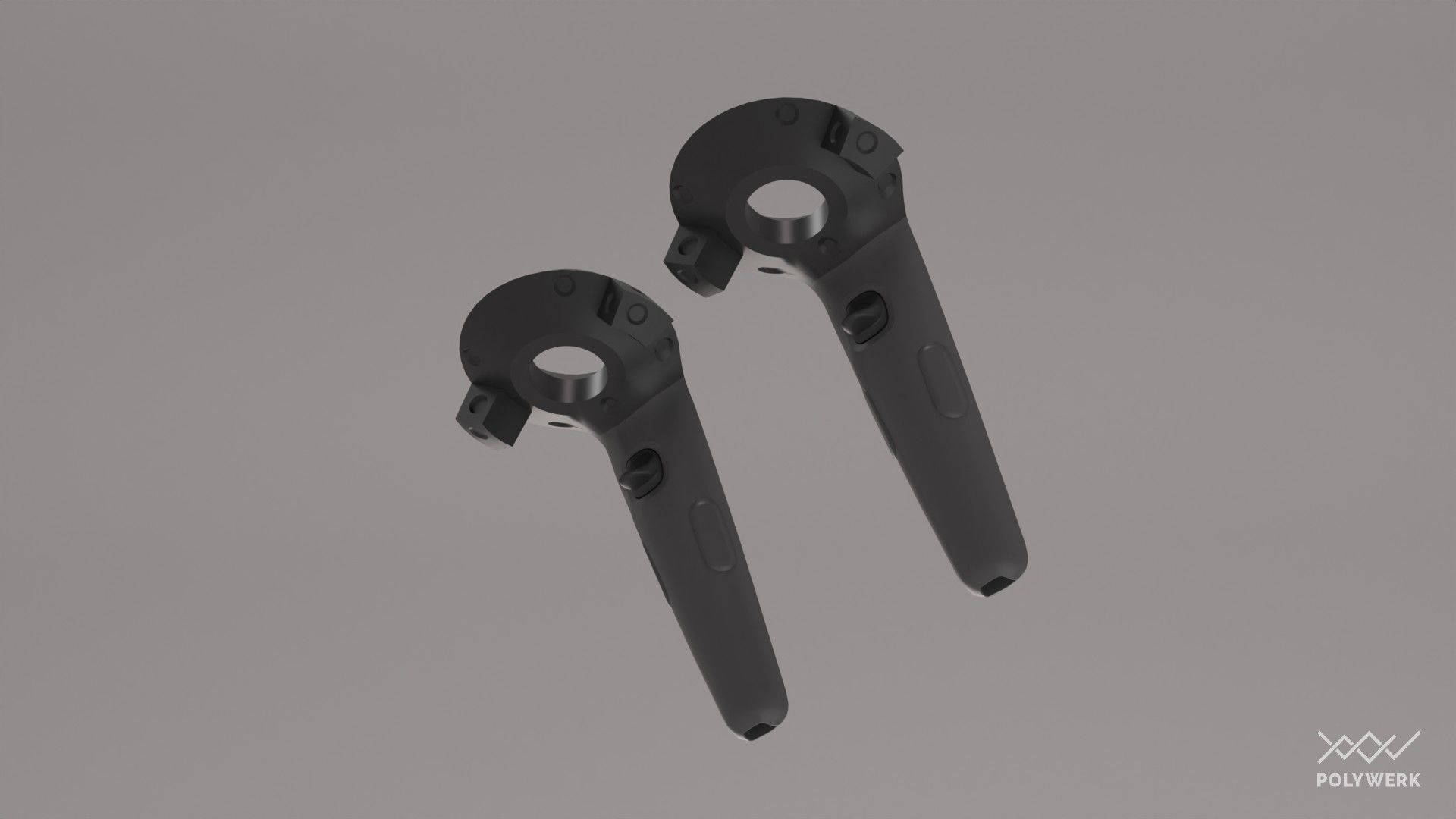 VR Controller pack Low-poly 3D model_4