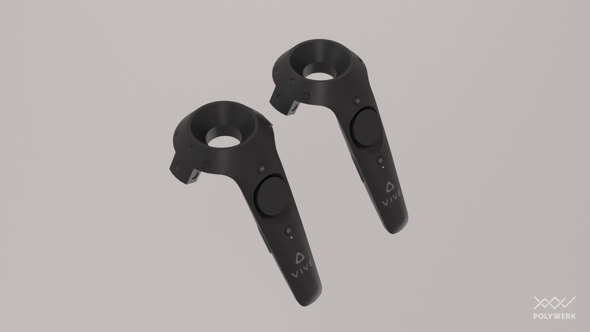 VR Controller pack Low-poly 3D model_3