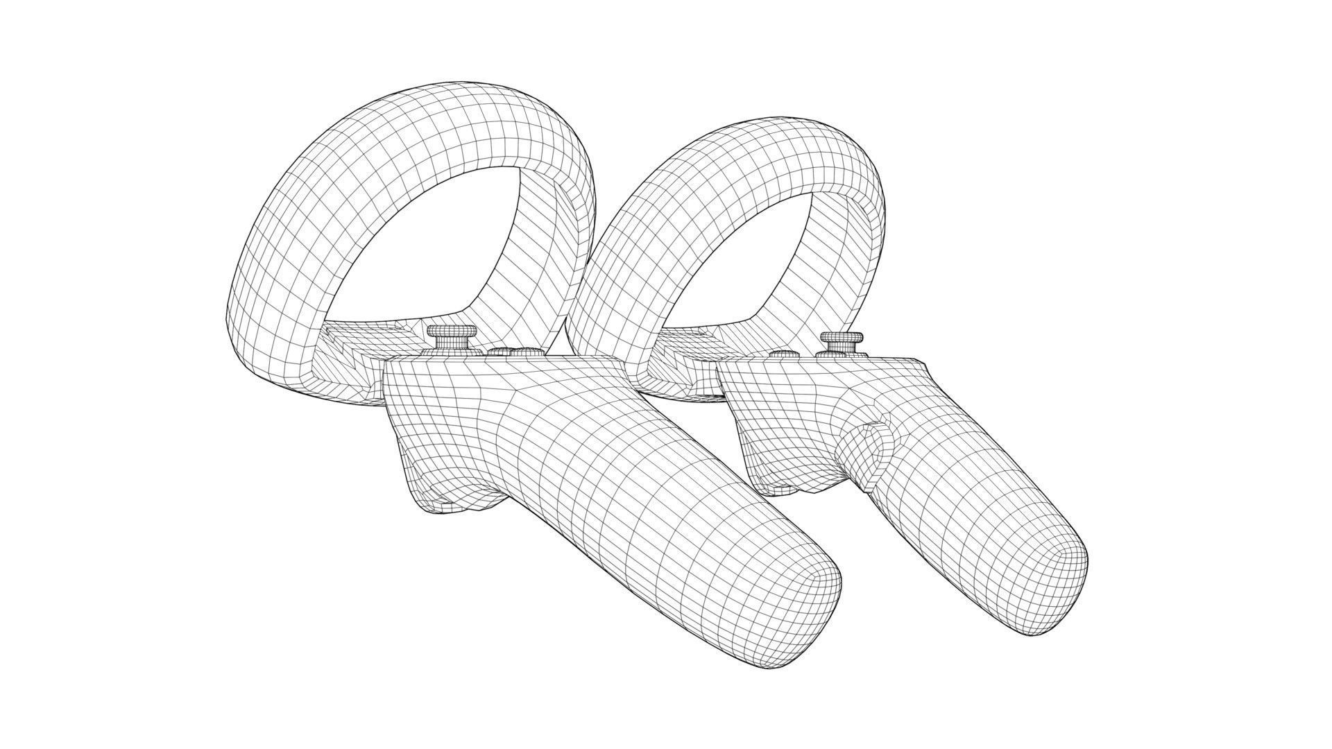 VR Controller pack Low-poly 3D model_22
