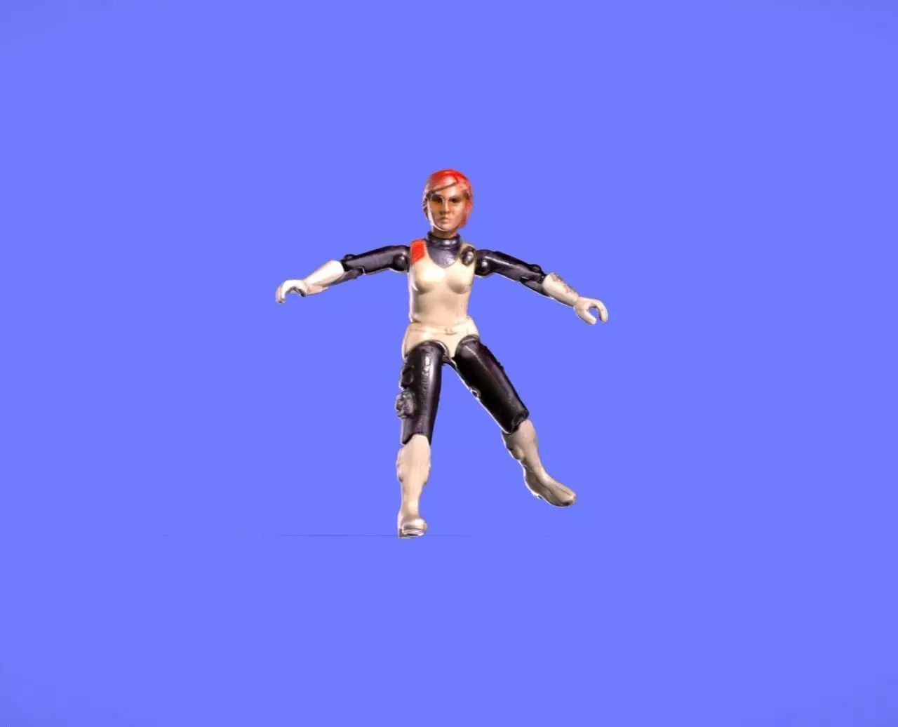 1982 GI JOE SCARLETT - 3D SCAN - 3D print model_0