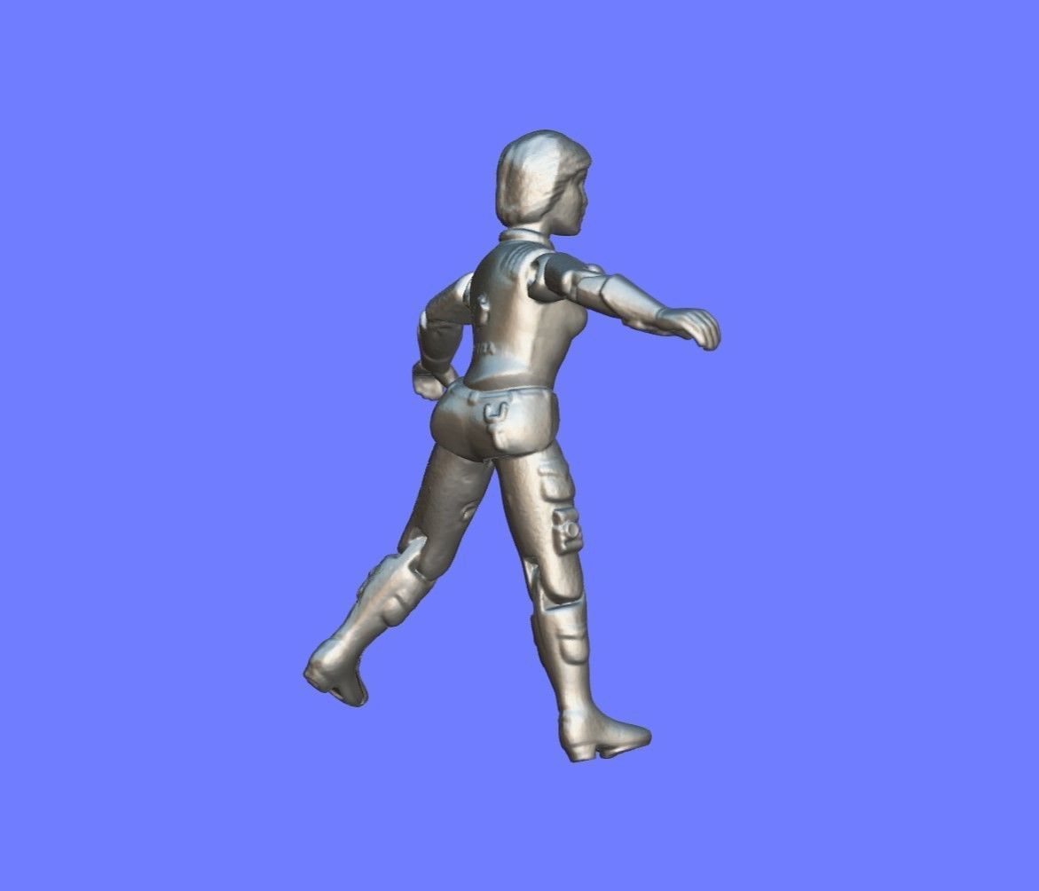 1982 GI JOE SCARLETT - 3D SCAN - 3D print model_8
