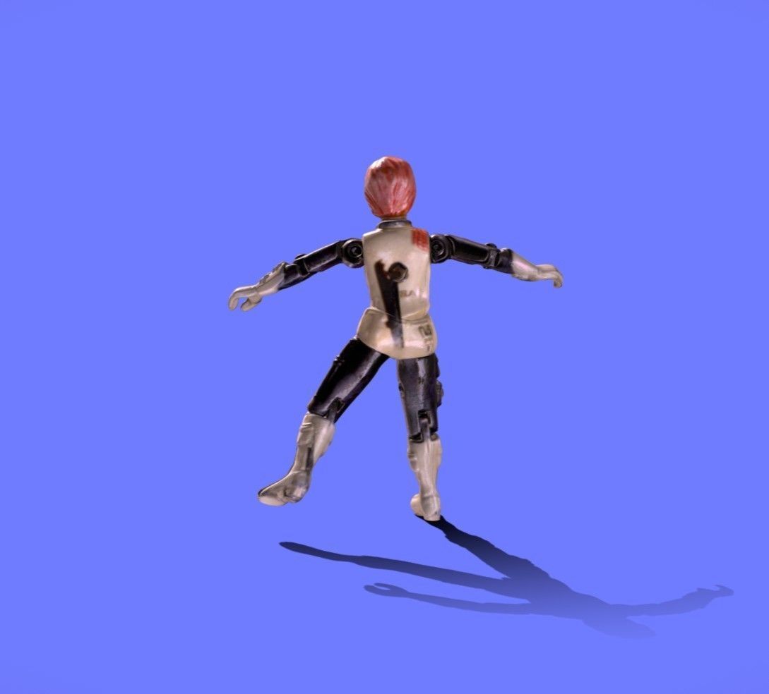 1982 GI JOE SCARLETT - 3D SCAN - 3D print model_2