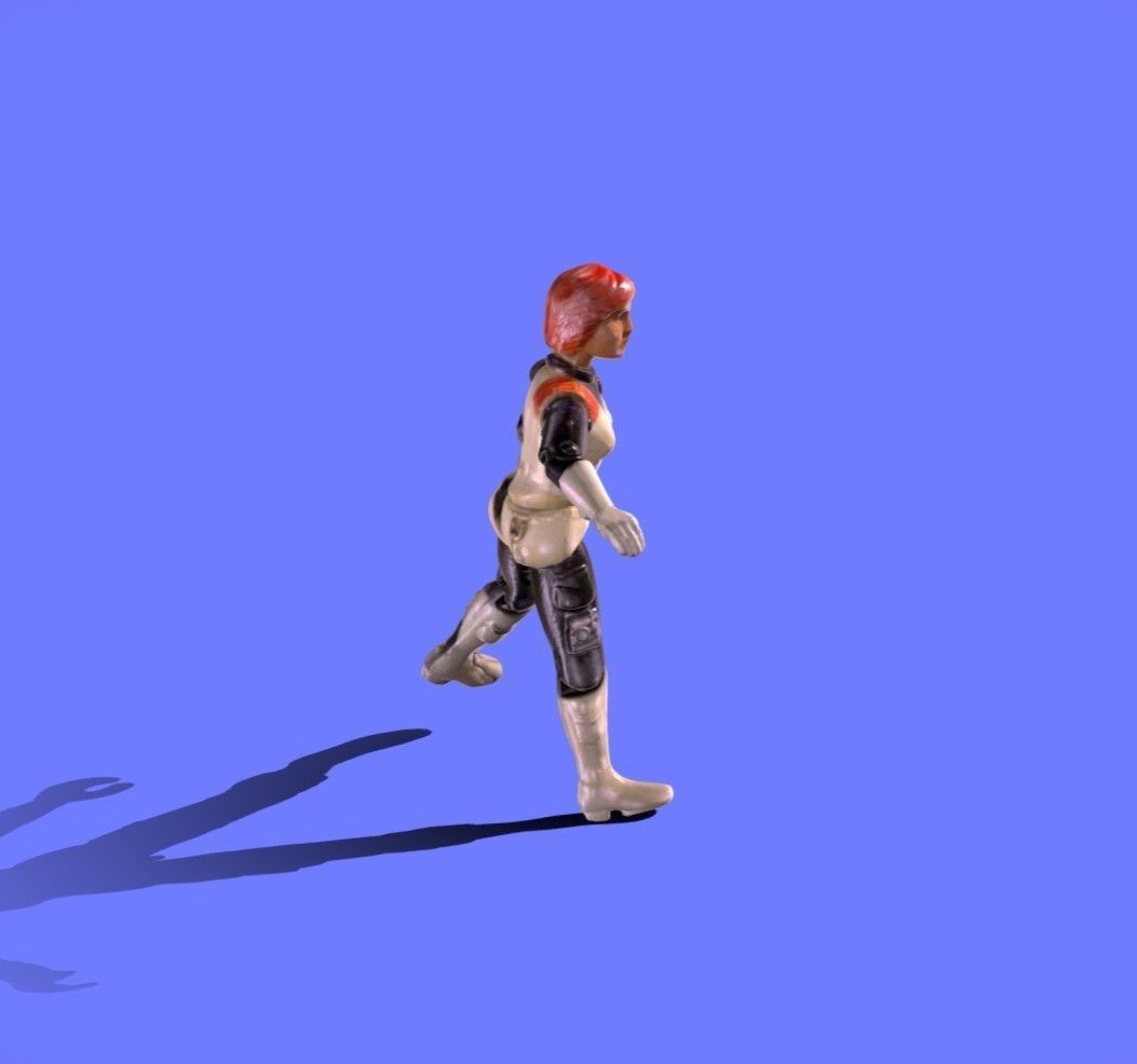 1982 GI JOE SCARLETT - 3D SCAN - 3D print model_3