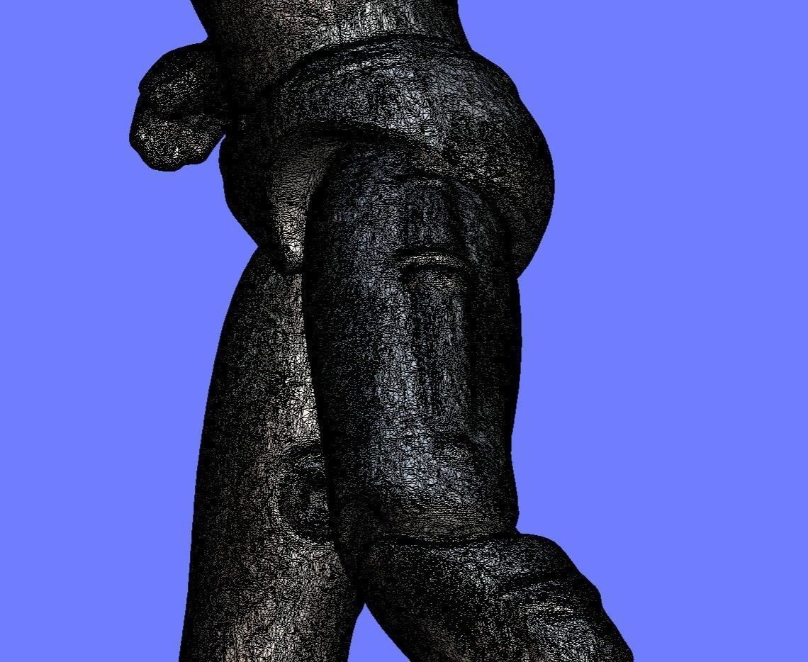 1982 GI JOE SCARLETT - 3D SCAN - 3D print model_12