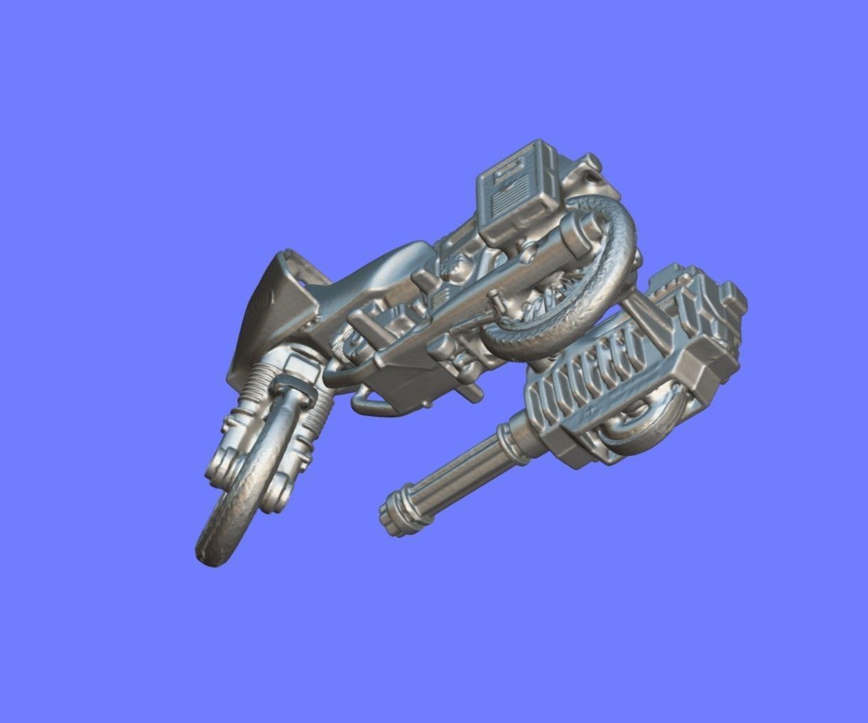 1984 GIJOE RAM - Rapid Fire Motorcycle - 3D SCAN - 3D print model_9