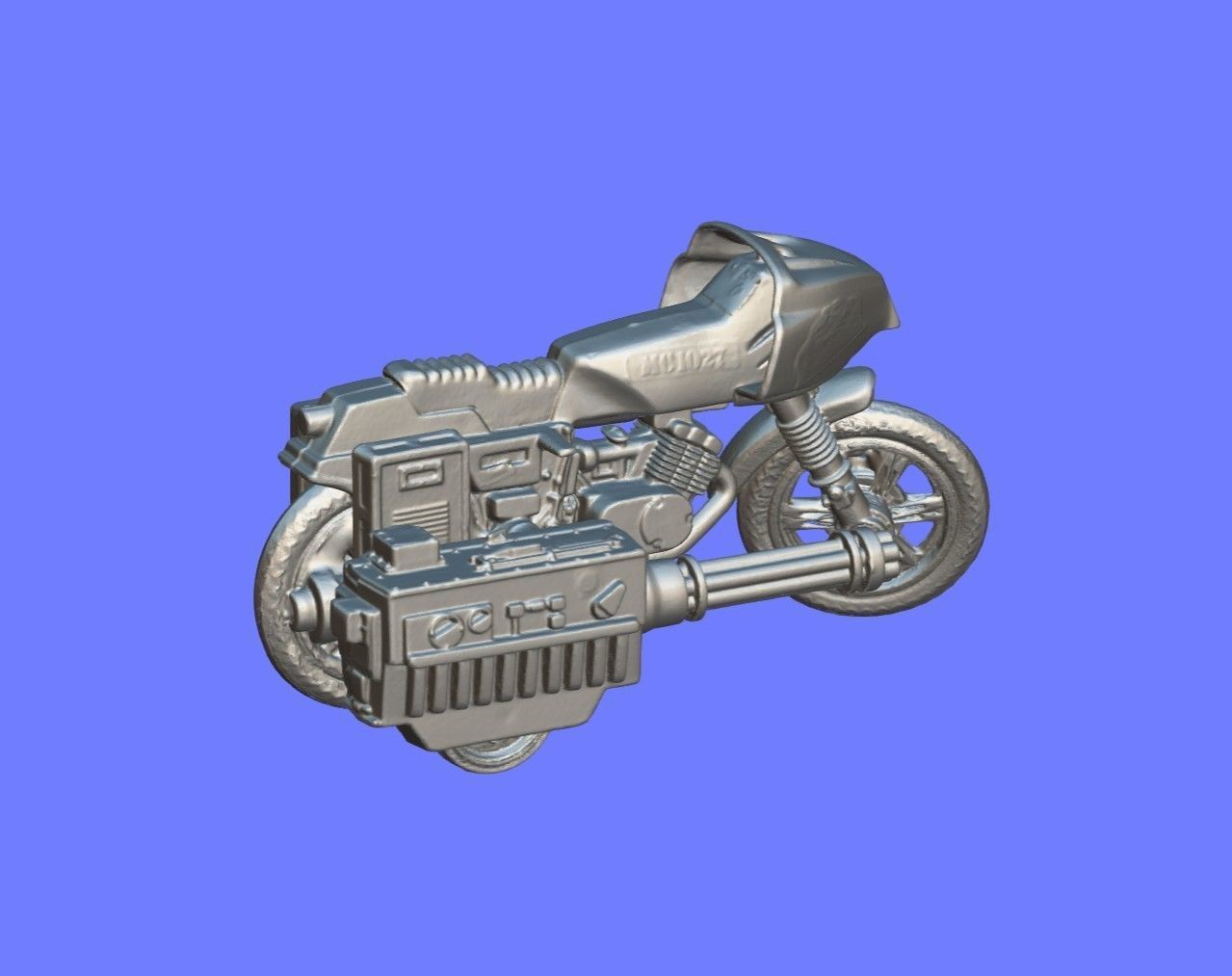 1984 GIJOE RAM - Rapid Fire Motorcycle - 3D SCAN - 3D print model_11