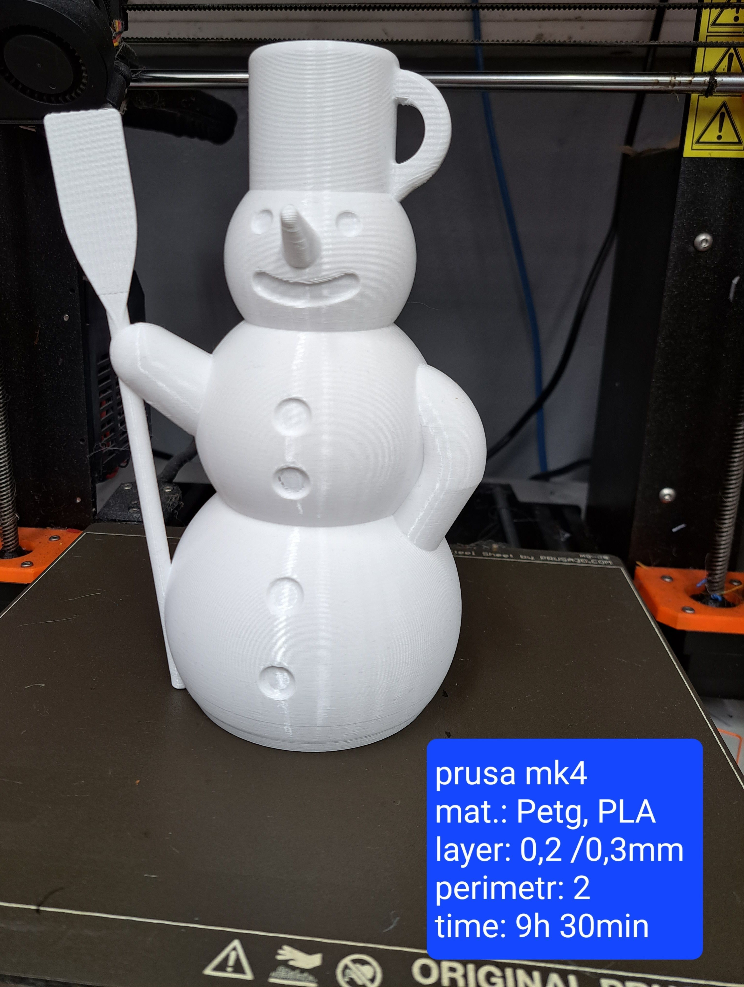 Snowman money box - money bank - piggy bank 3D print model_4