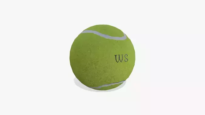 Tennis Ball Low-poly PBR 3D Model Low-poly 3D model