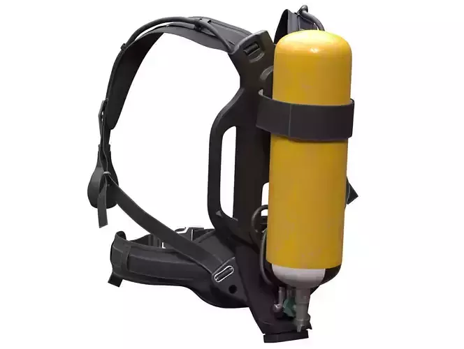3D model of SCBA Low-poly 3D model