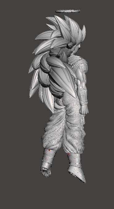 Goku ssj3 - DragonBall Z - 3D print model 3D print model_7