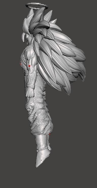 Goku ssj3 - DragonBall Z - 3D print model 3D print model_5