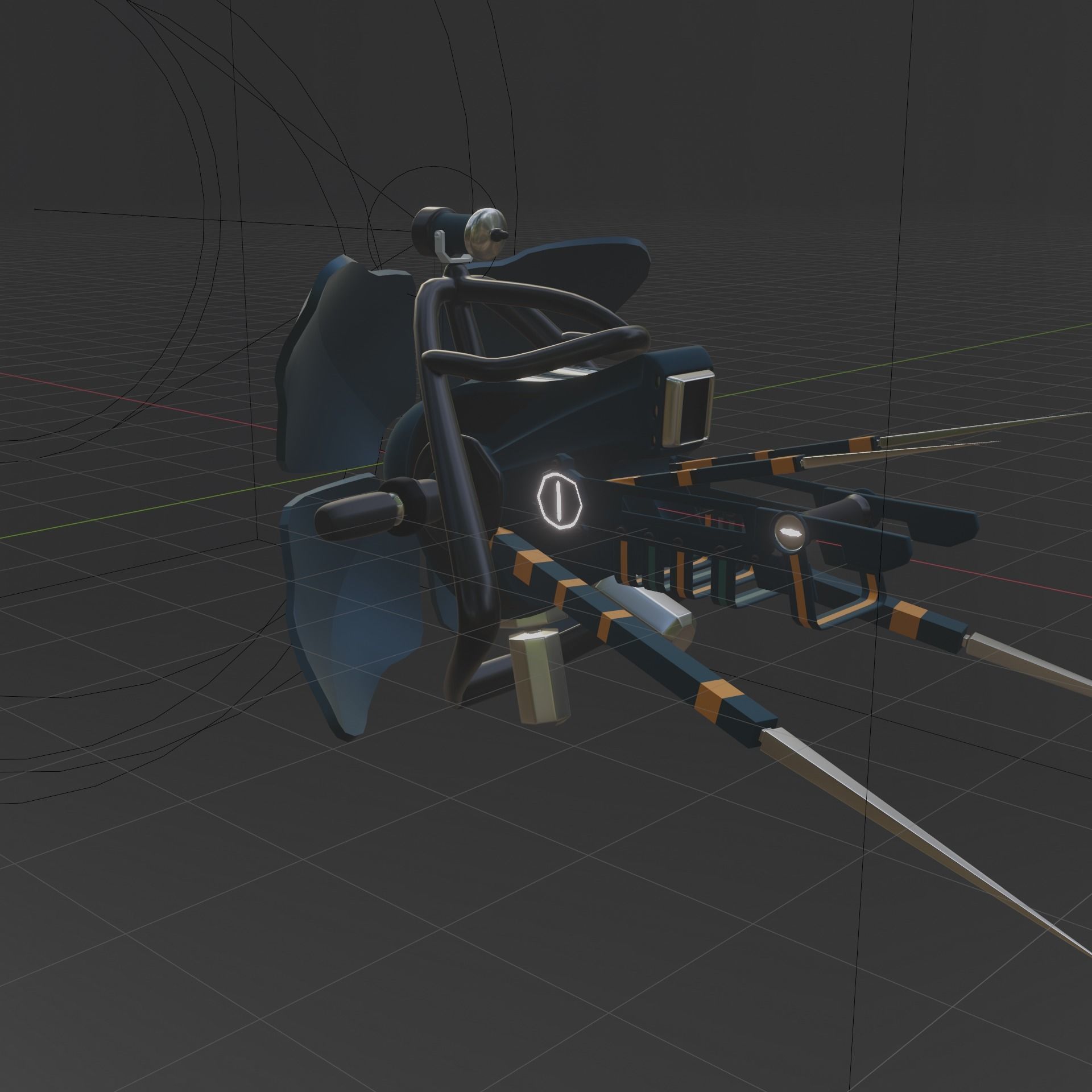 Half-Life 2 Combine Drone Low-poly 3D model_4