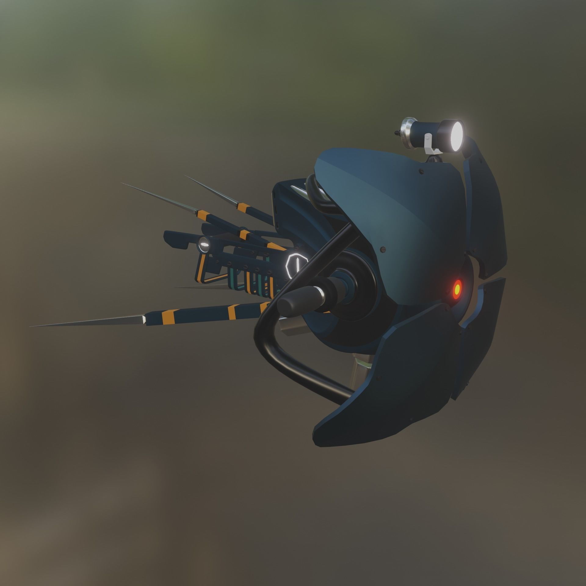 Half-Life 2 Combine Drone Low-poly 3D model_1