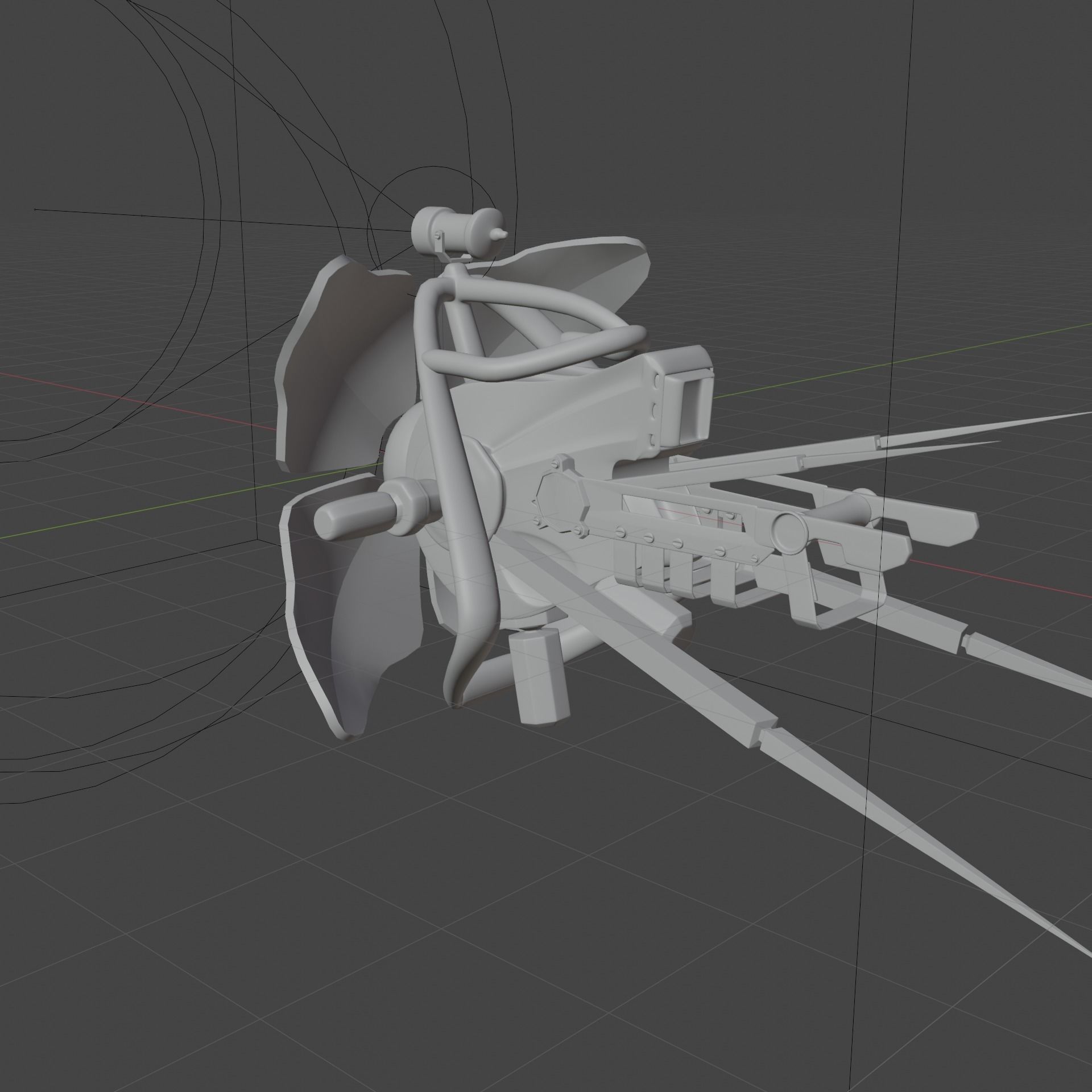 Half-Life 2 Combine Drone Low-poly 3D model_6