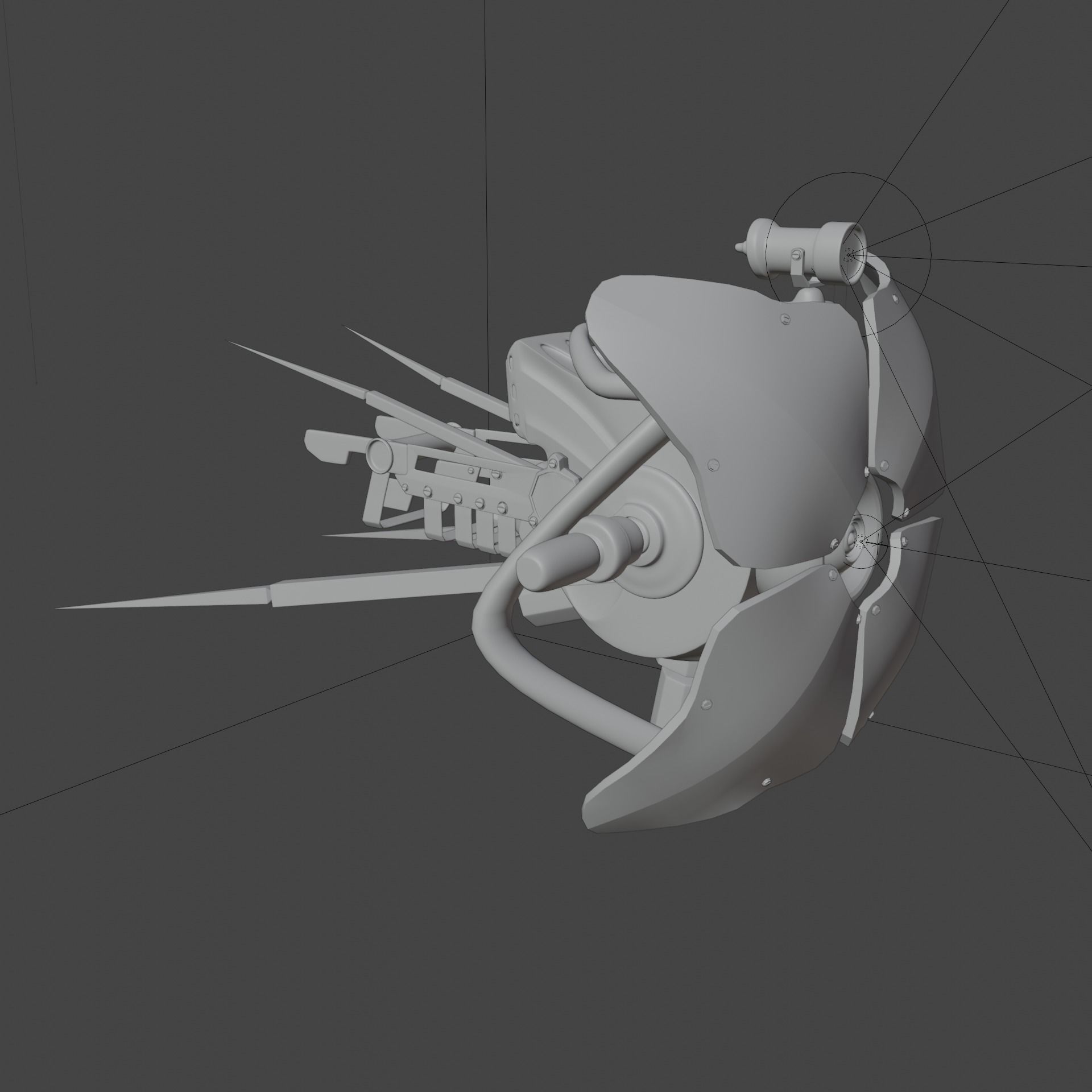 Half-Life 2 Combine Drone Low-poly 3D model_3