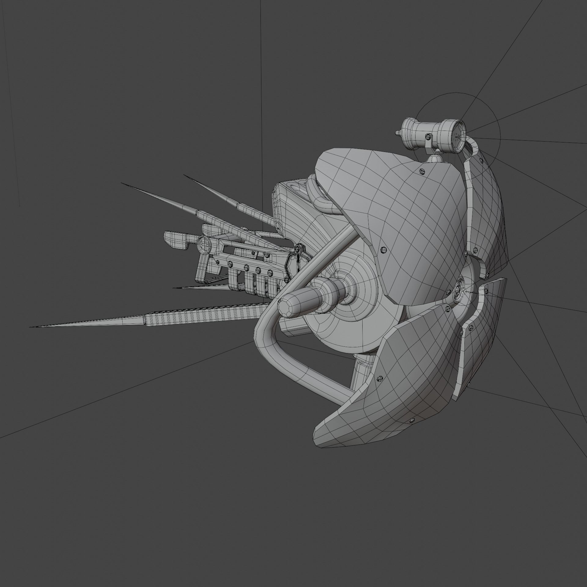 Half-Life 2 Combine Drone Low-poly 3D model_2