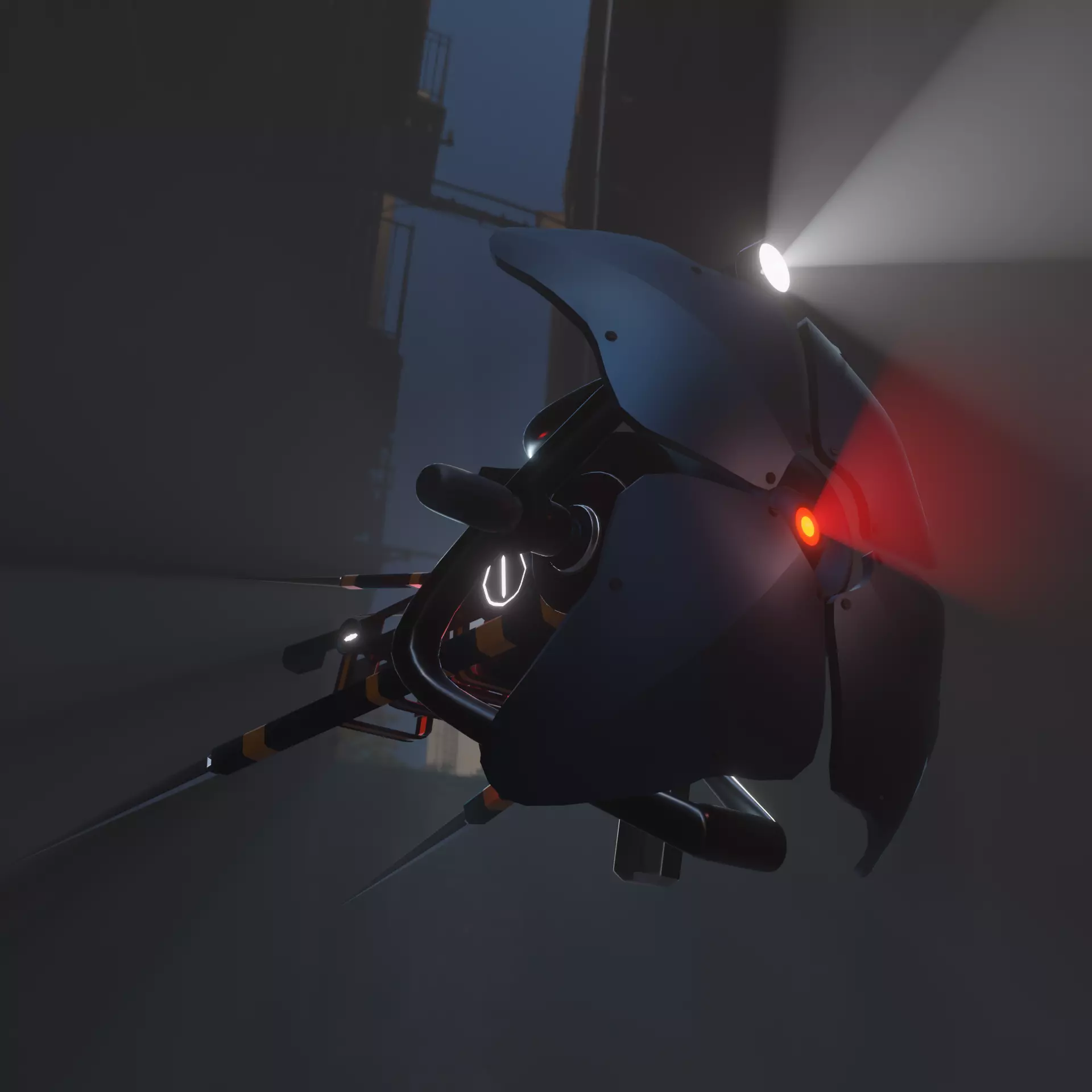 Half-Life 2 Combine Drone Low-poly 3D model_0