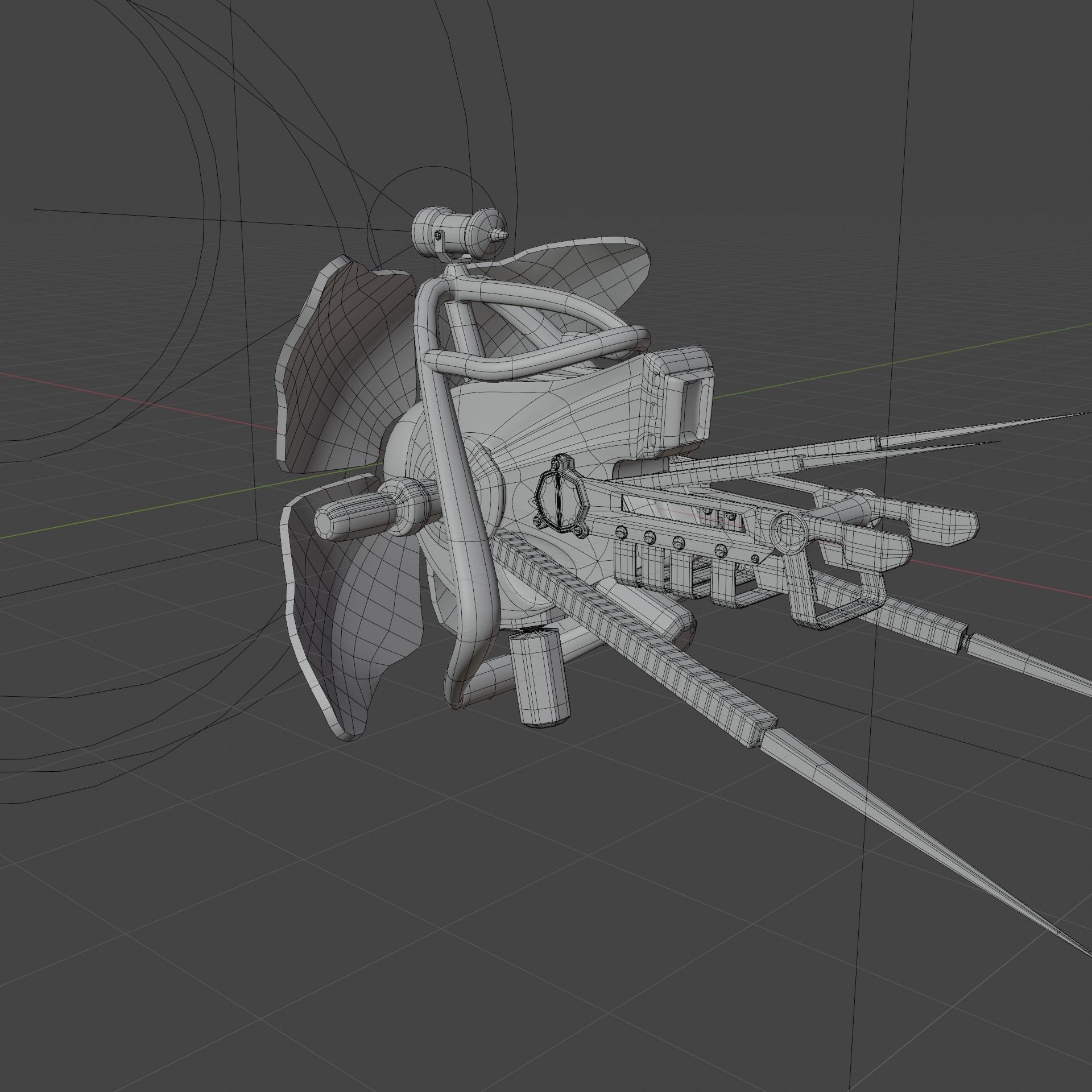 Half-Life 2 Combine Drone Low-poly 3D model_5