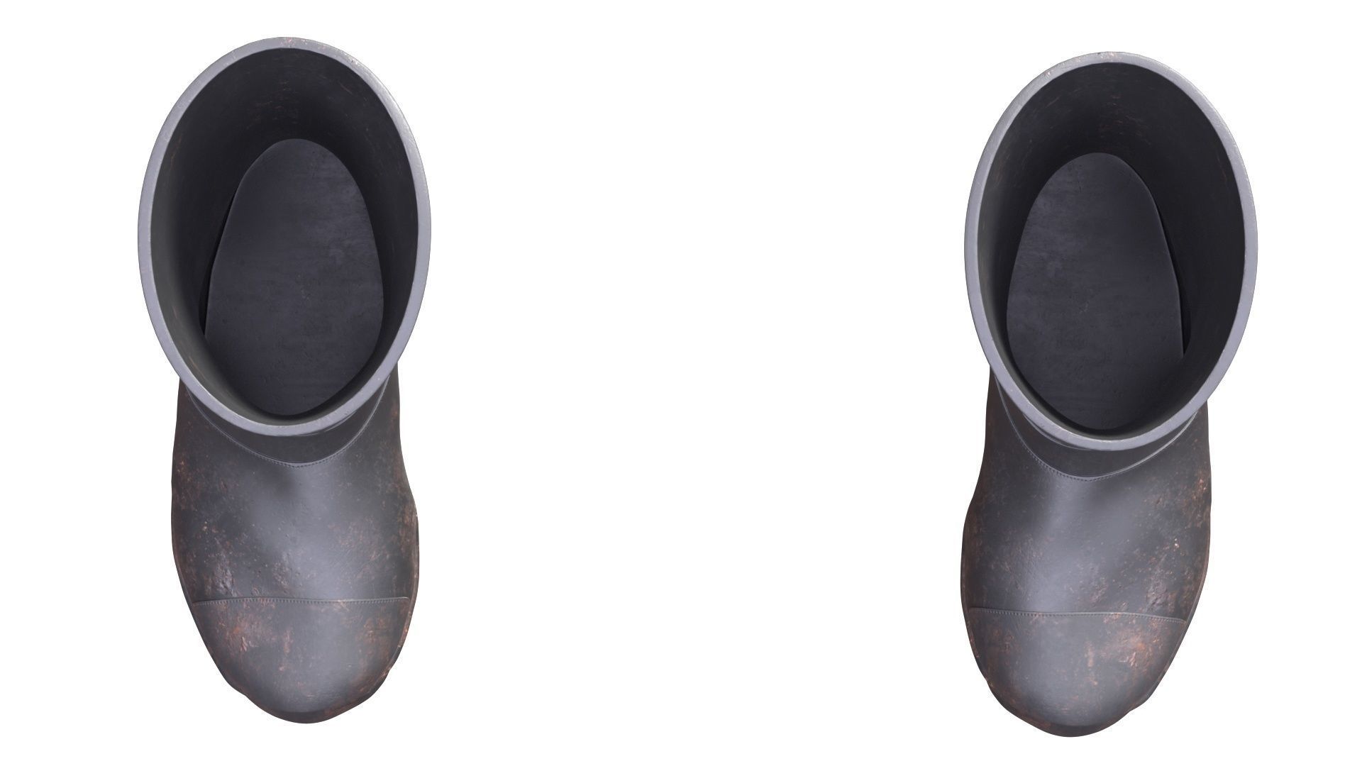 Firefighter Boots Low-poly 3D model_13