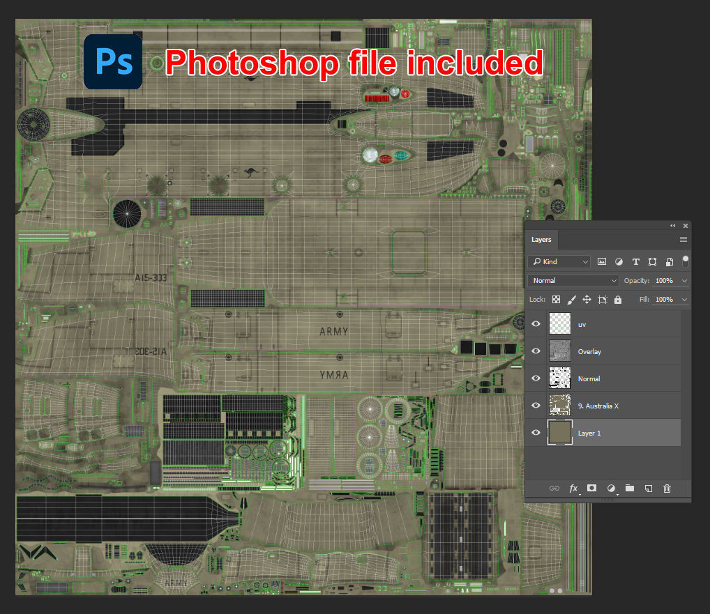 CH-47F Chinook Australian Army Static Low-poly 3D model_38