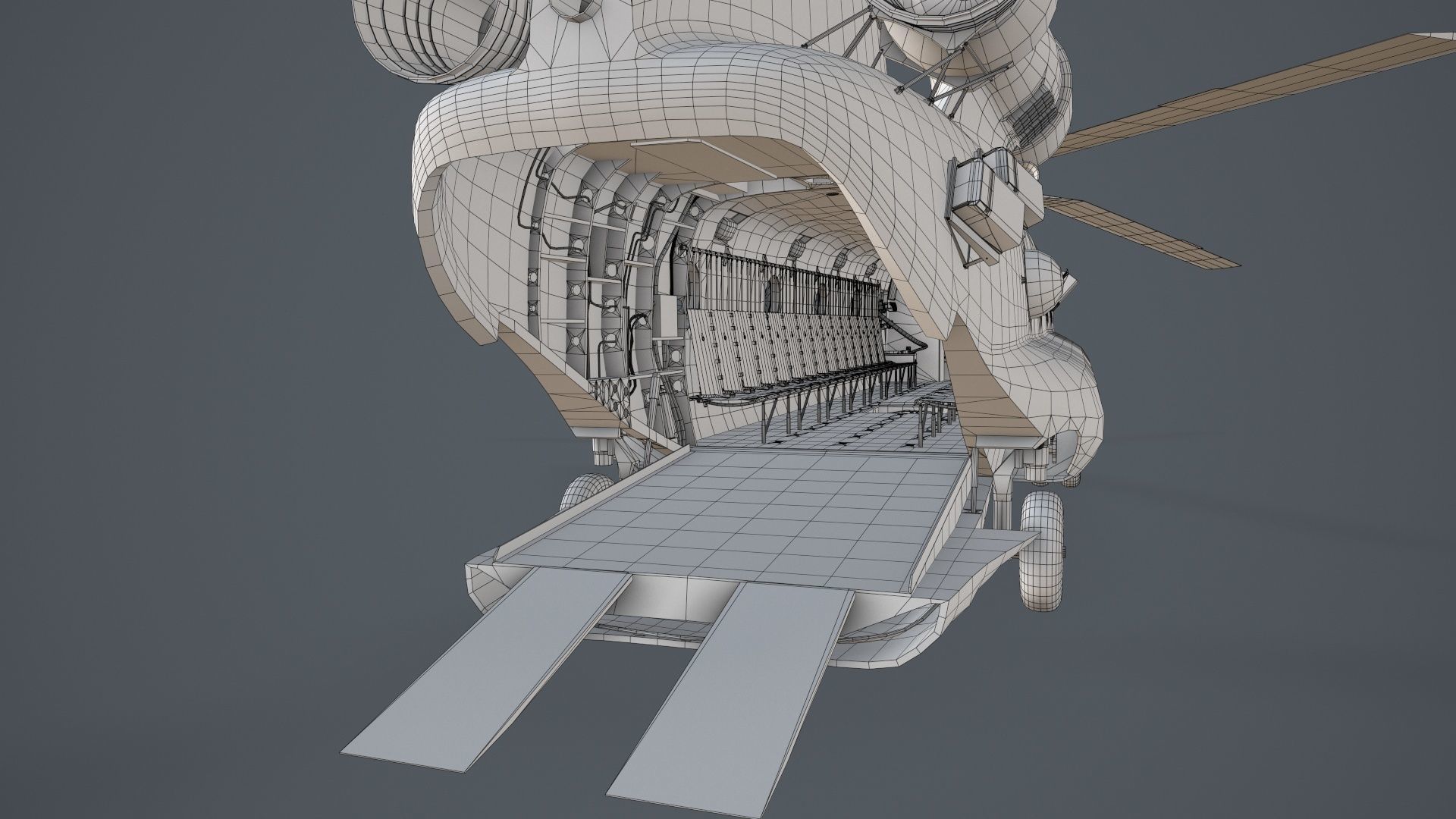 CH-47F Chinook Australian Army Static Low-poly 3D model_33