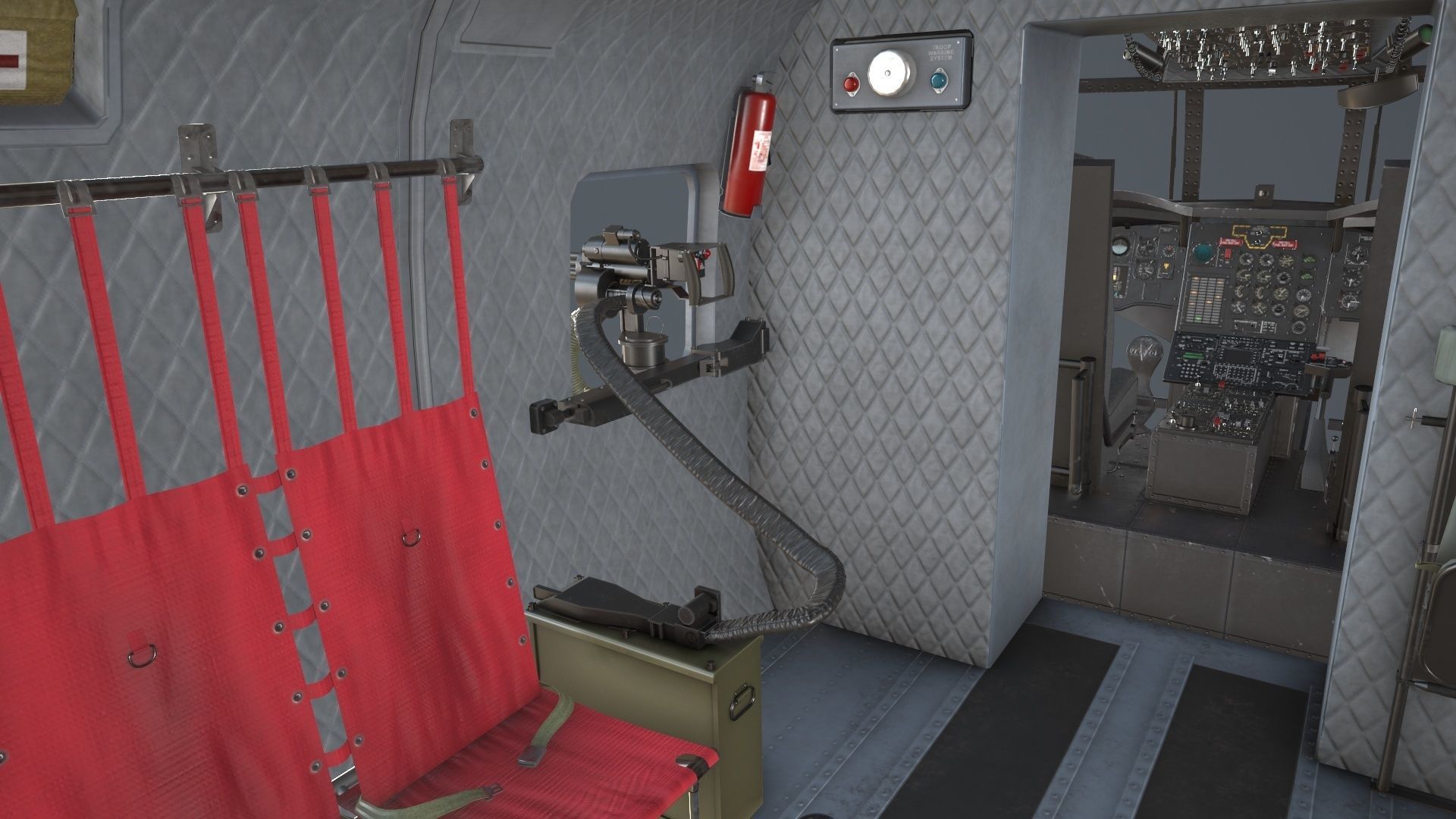 CH-47F Chinook Australian Army Static Low-poly 3D model_27