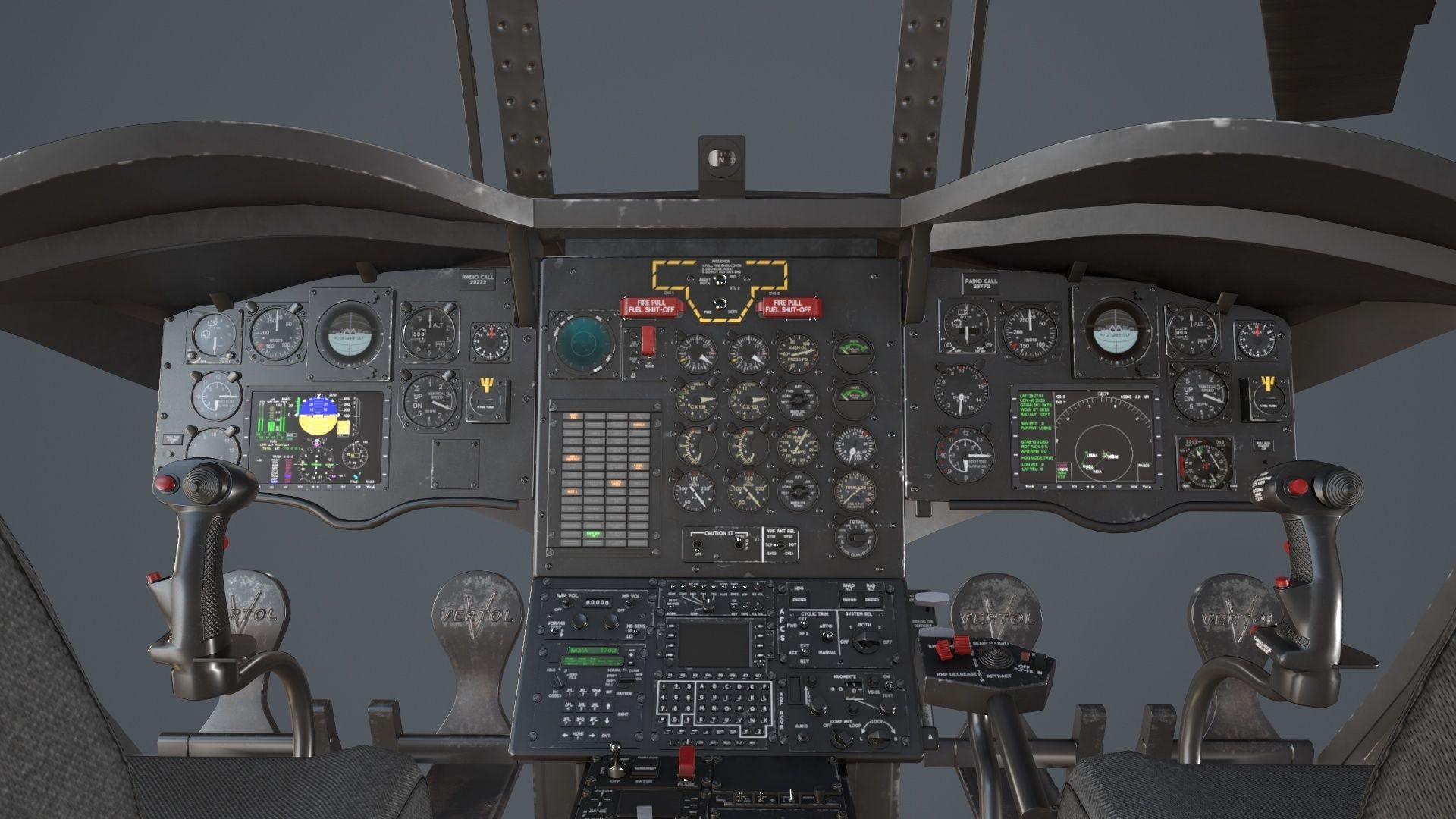 CH-47F Chinook Australian Army Static Low-poly 3D model_21