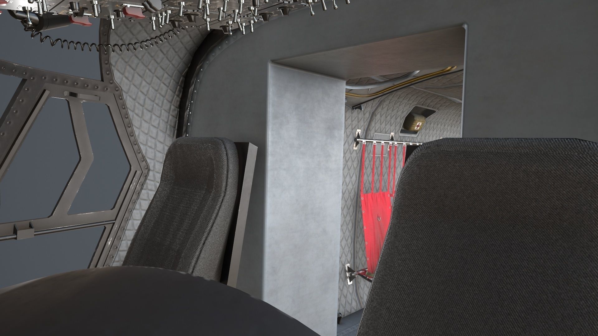 CH-47F Chinook Australian Army Static Low-poly 3D model_25