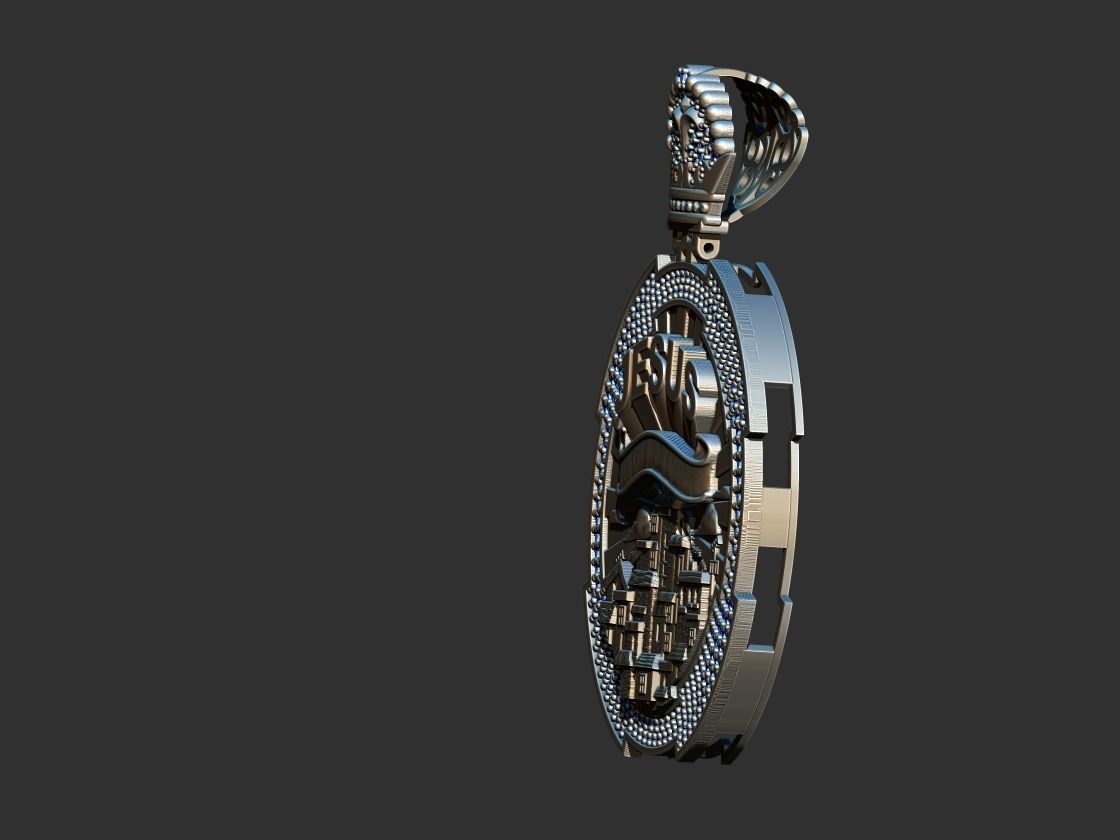 Favela Jesus Medal  3D print model_2