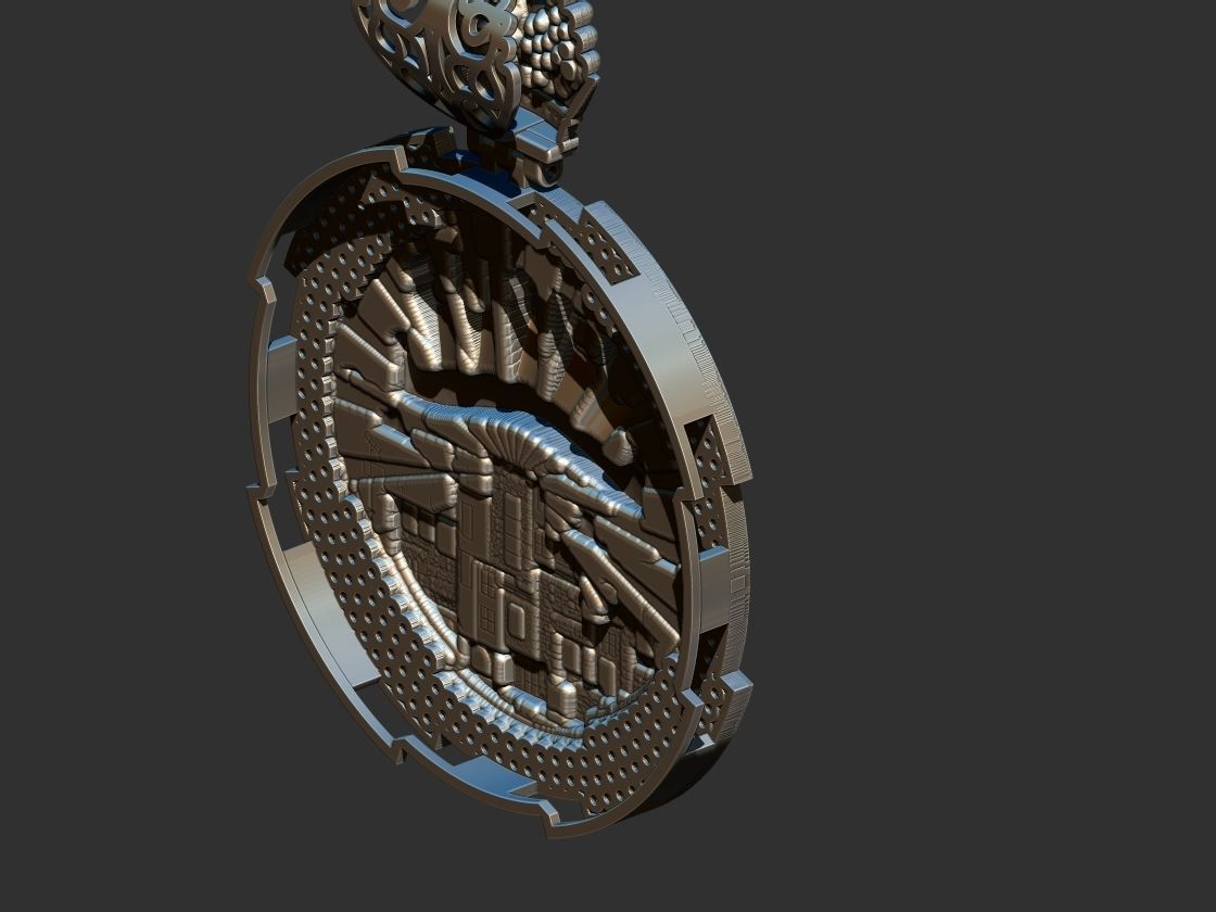 Favela Jesus Medal  3D print model_6