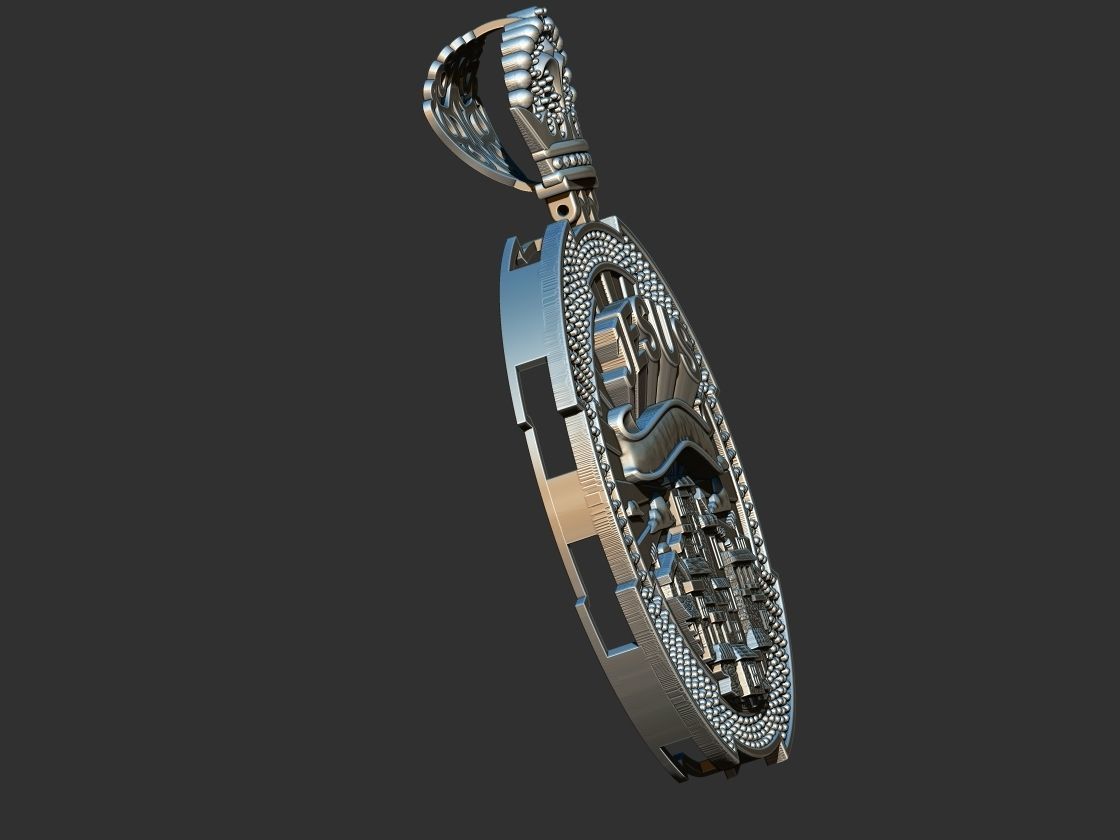 Favela Jesus Medal  3D print model_12