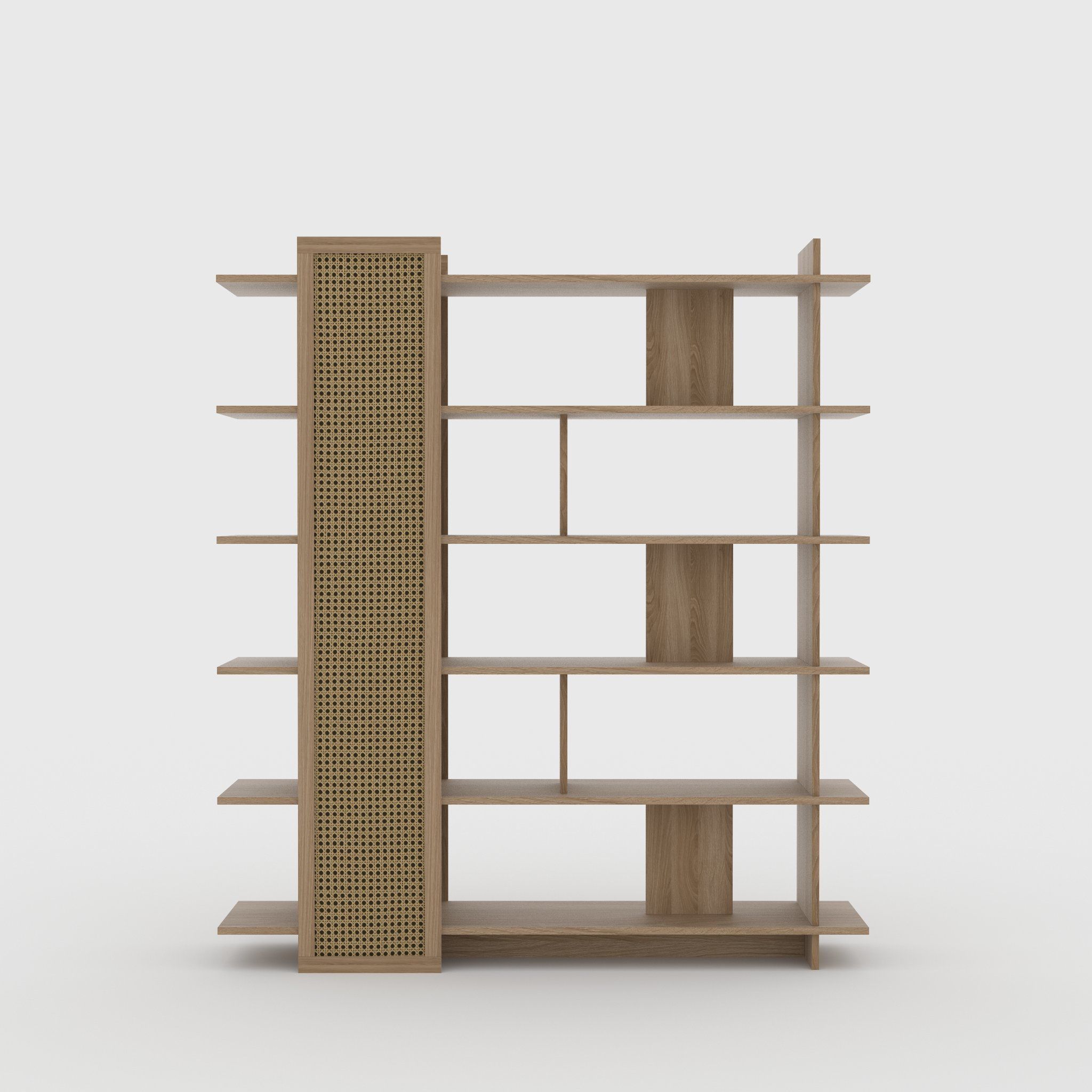 Adrea Bookcase Low-poly 3D model_1
