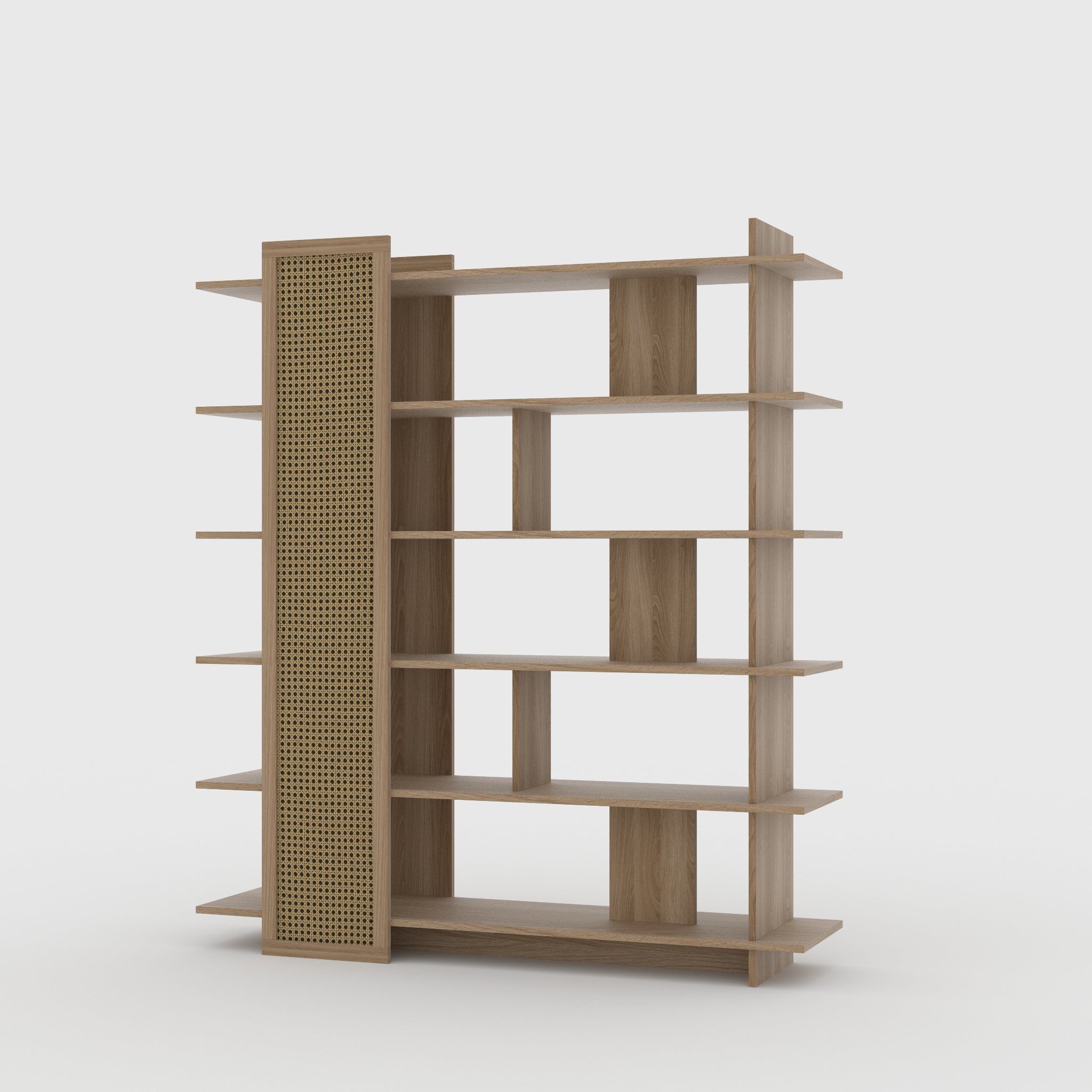 Adrea Bookcase Low-poly 3D model_2