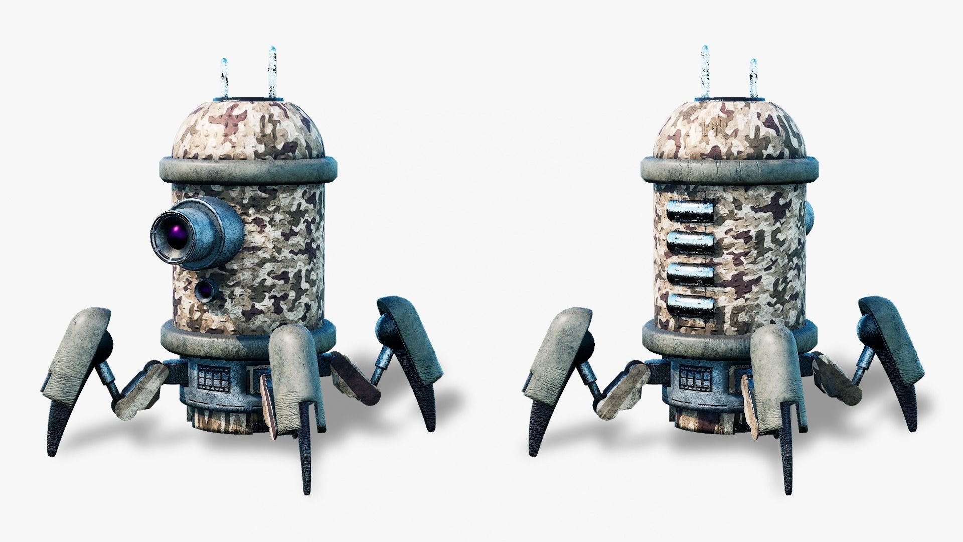 Tactical Battle Mech - Ironclad Low-poly 3D model_4