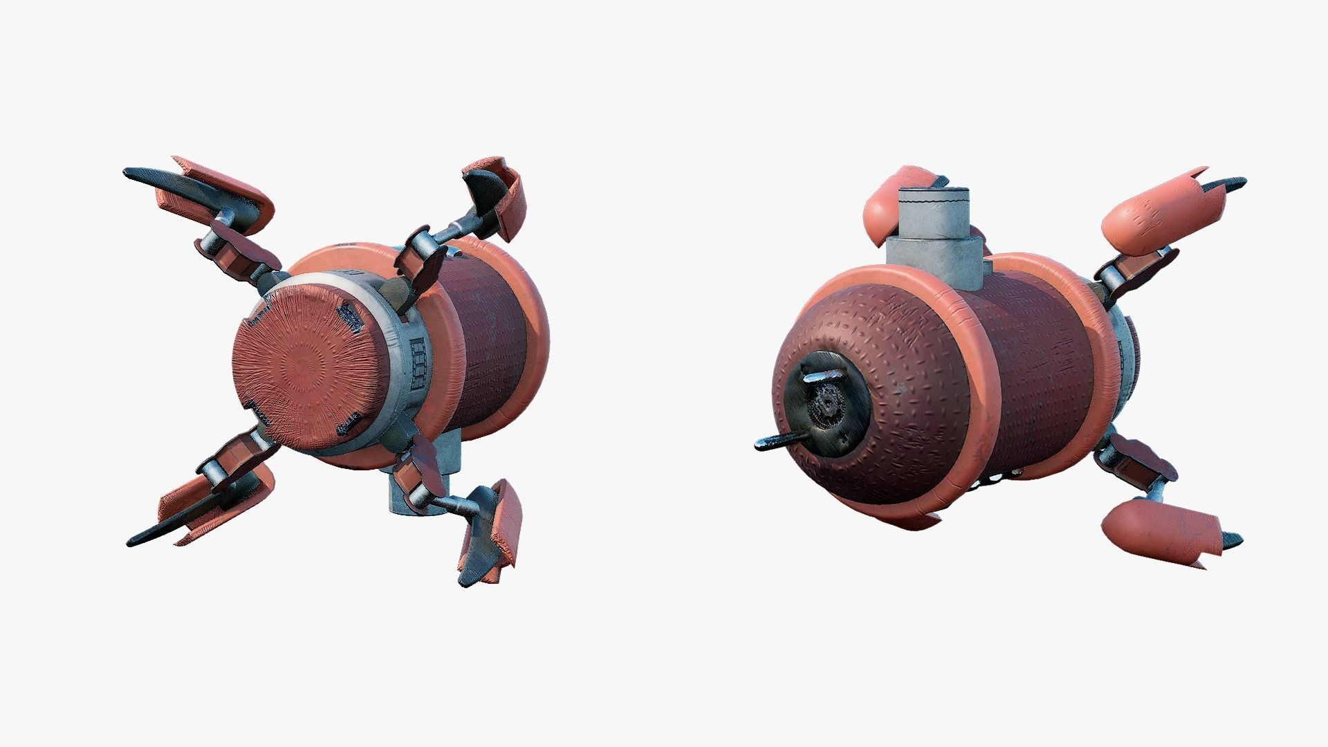 Tactical Battle Mech - Ironclad Low-poly 3D model_7