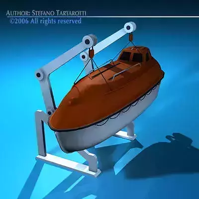 Life boat side support