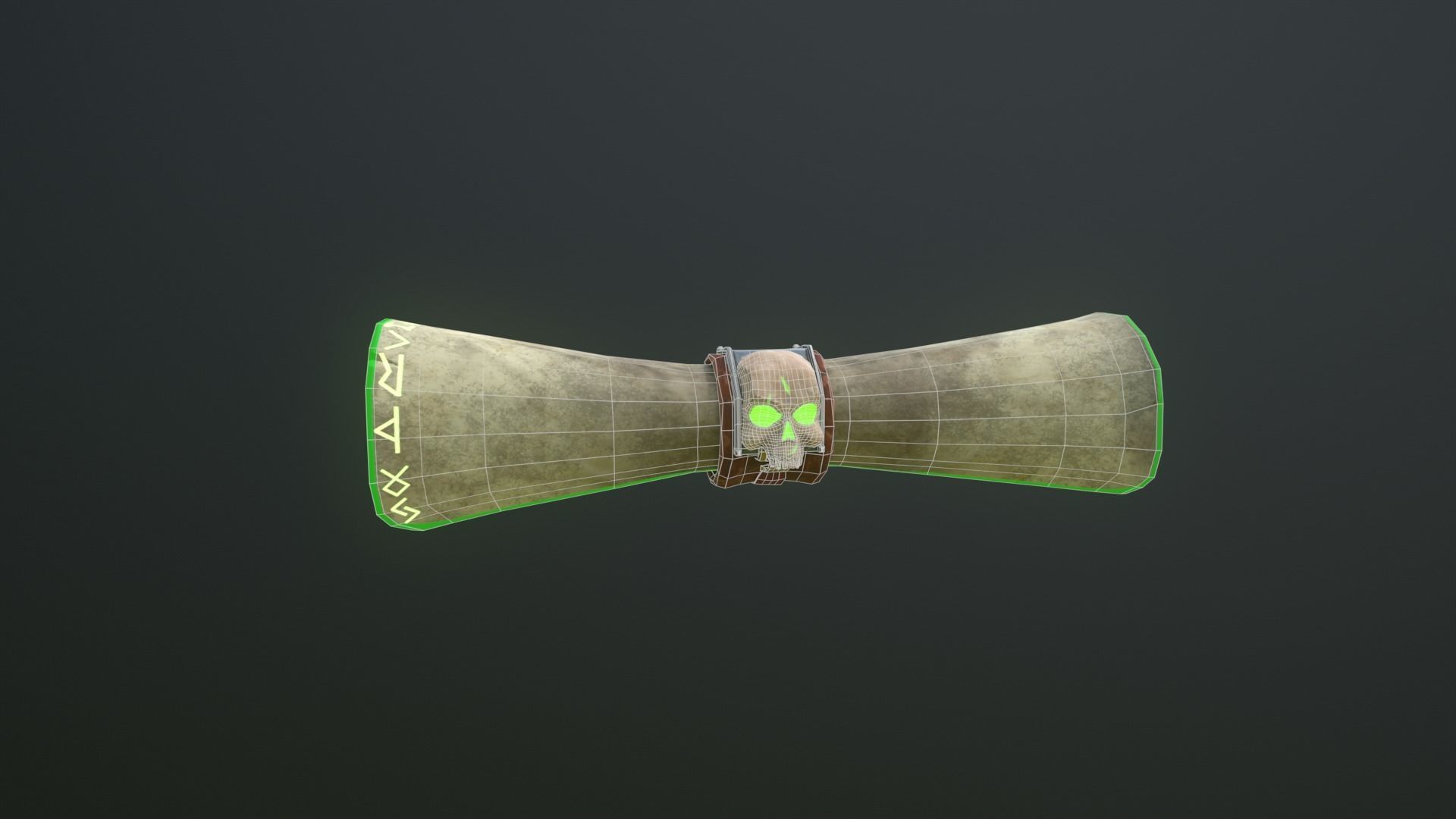 Parchment Low-poly 3D model_6