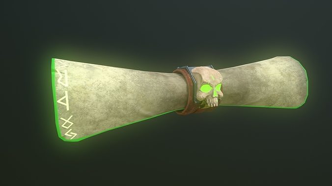 Parchment Low-poly 3D model