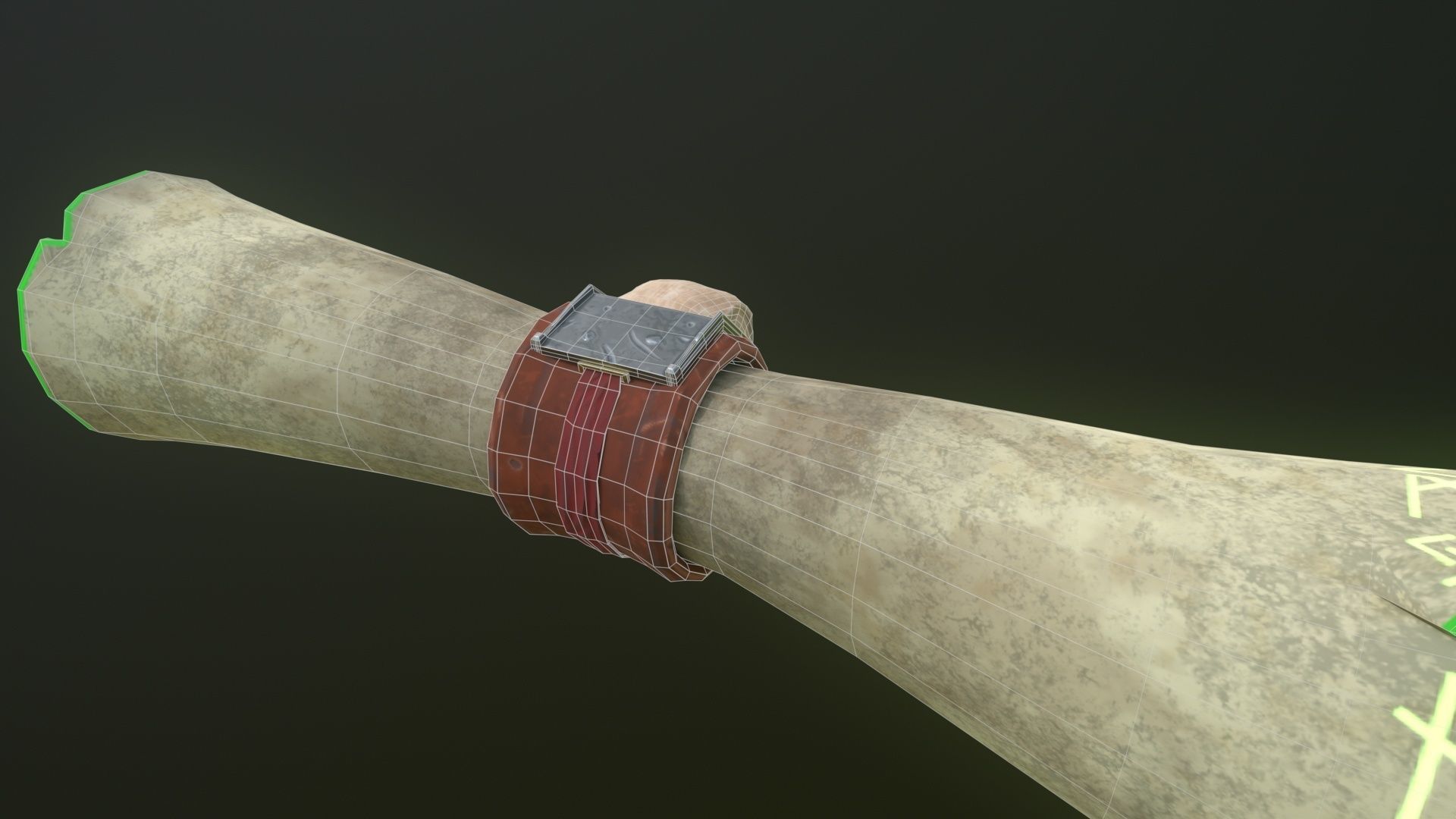 Parchment Low-poly 3D model_7