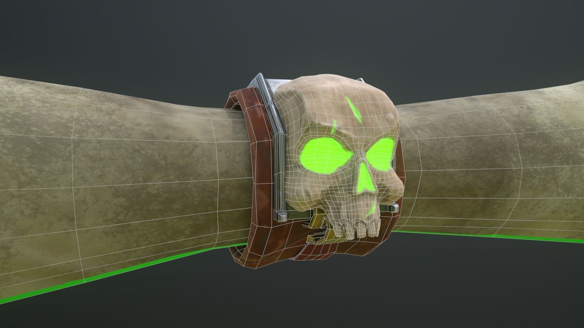 Parchment Low-poly 3D model_5