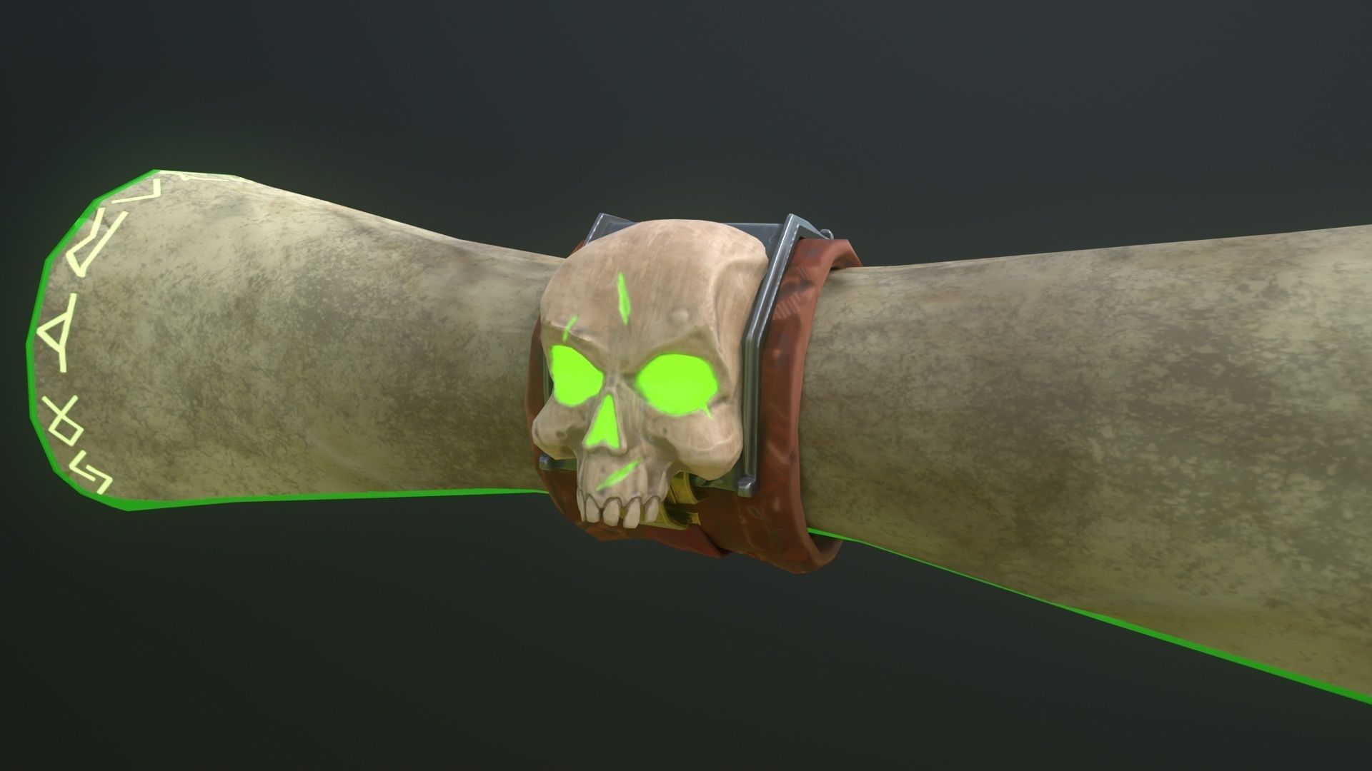 Parchment Low-poly 3D model_3