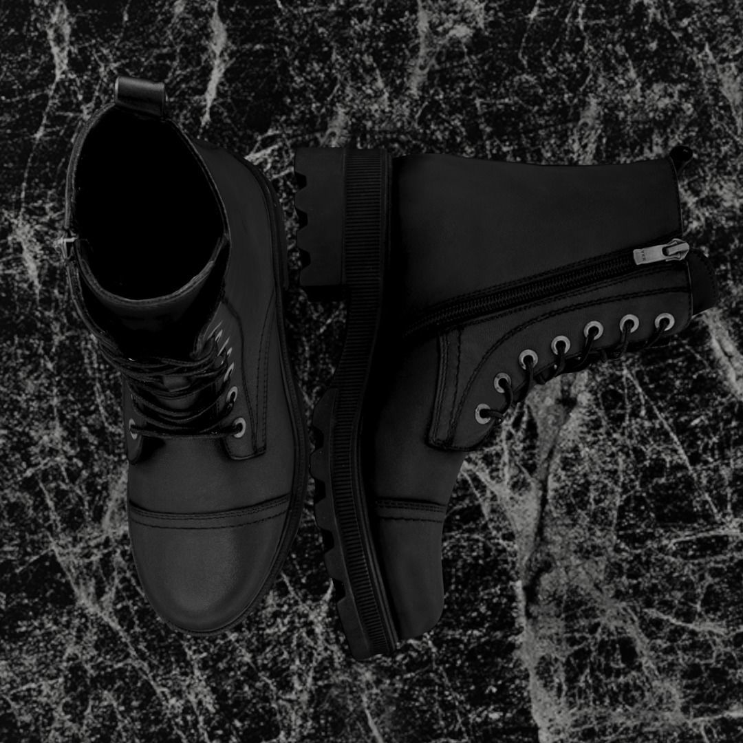 GREYDER 3D BOOTS - BLACK - HIGH Low-poly 3D model_3