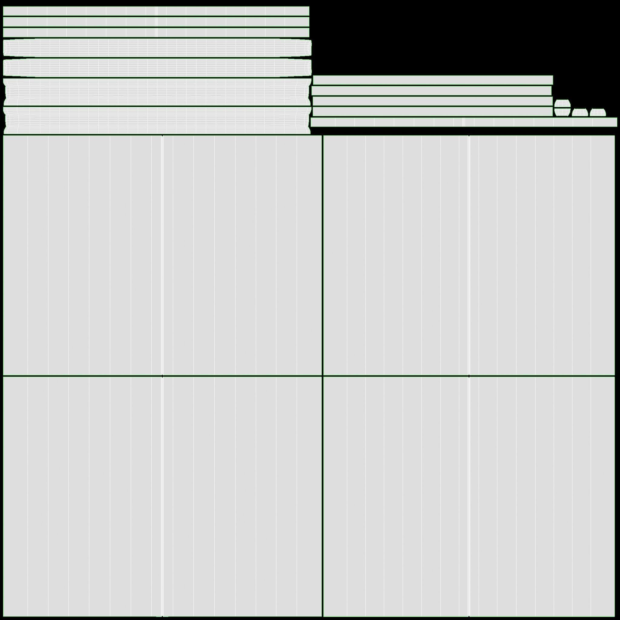 Poker Table Rectangular with Curved Corners 3D model_15