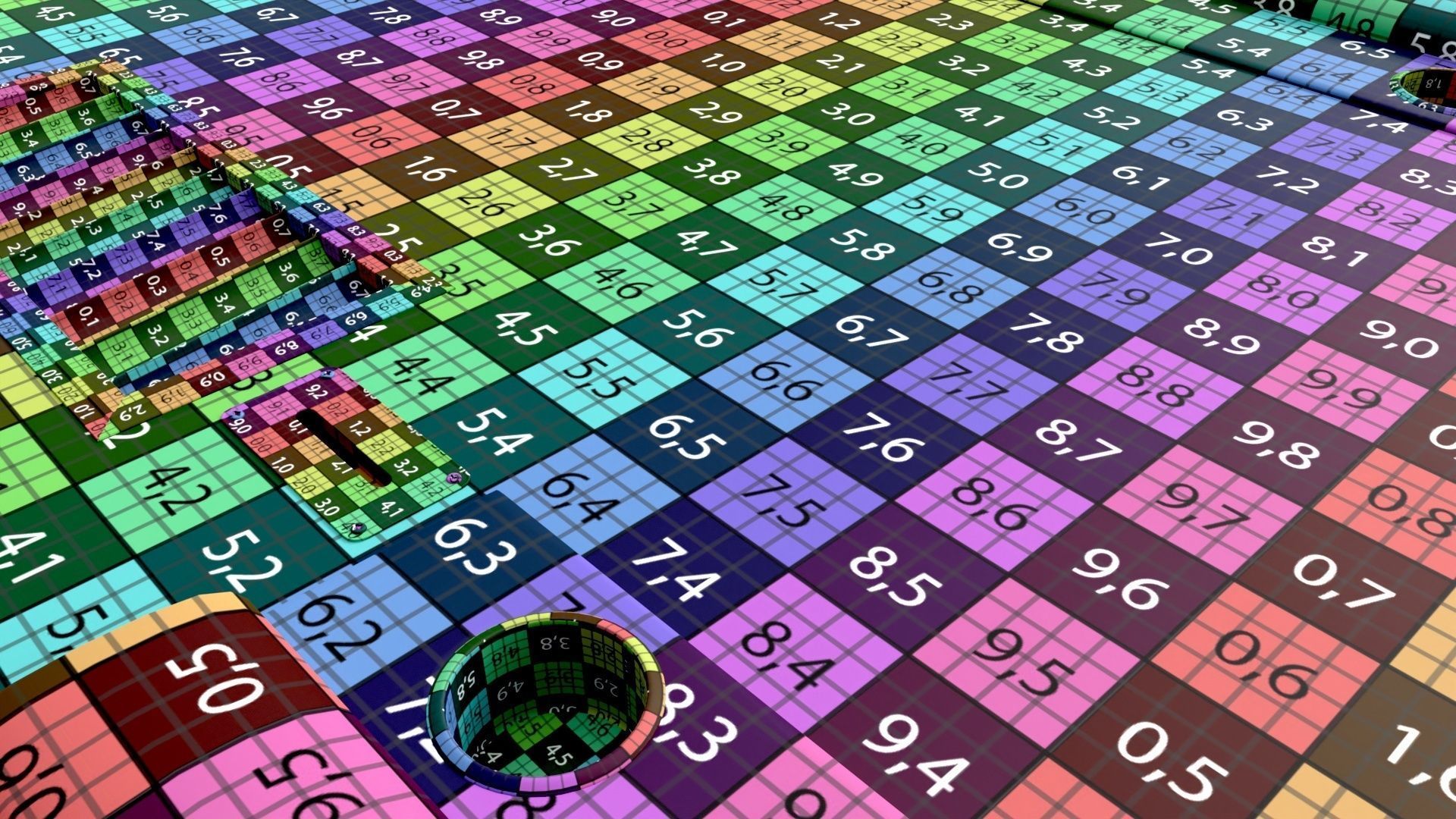 Poker Table Rectangular with Curved Corners 3D model_12