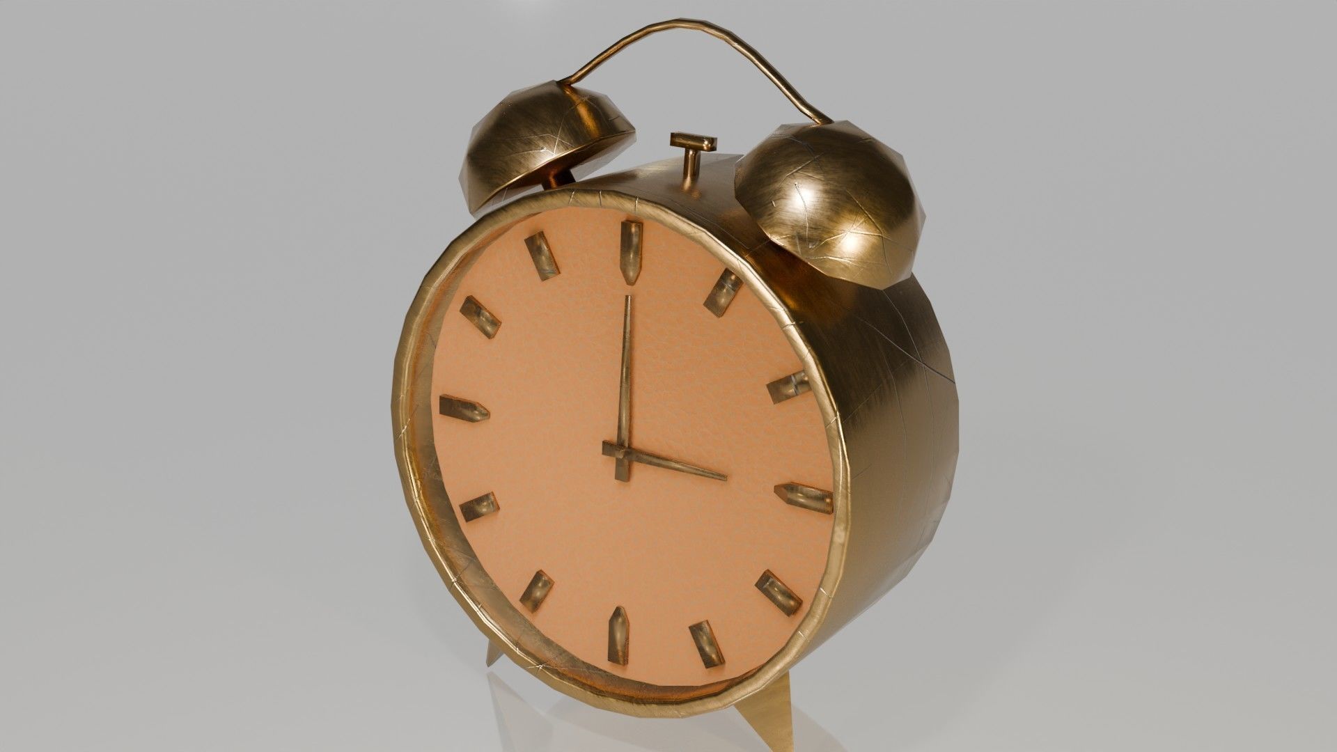 clock  Low-poly 3D model_2