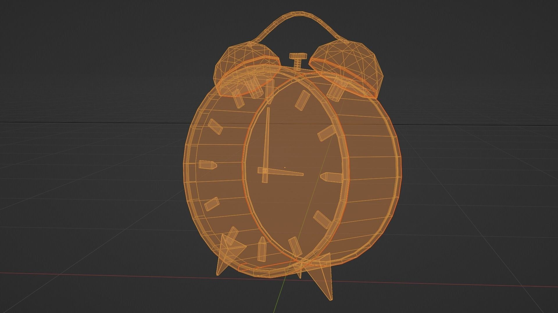 clock  Low-poly 3D model_9