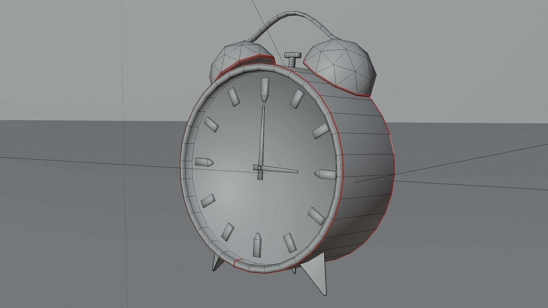 clock  Low-poly 3D model_8